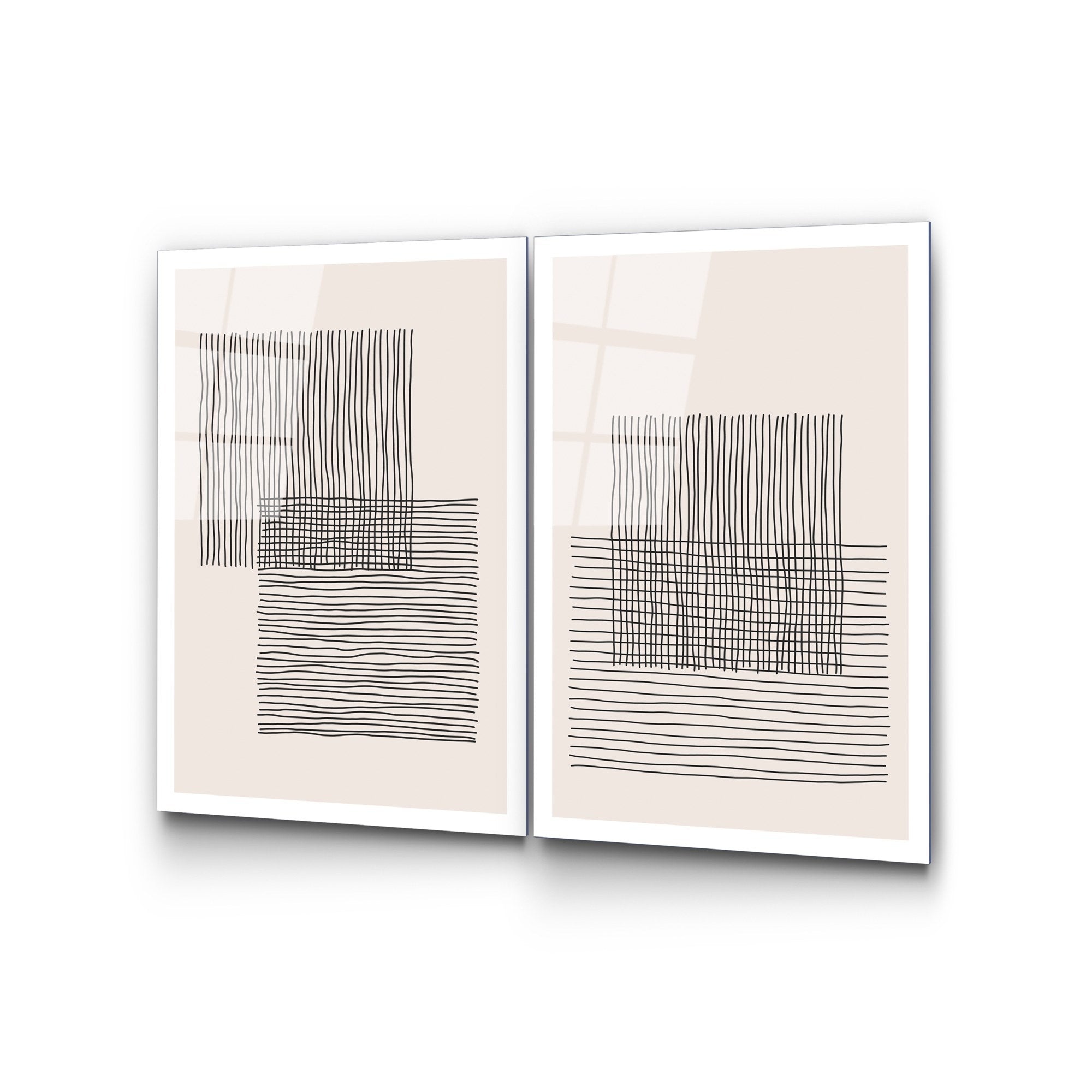 Quadro Decorativo em Vidro Temperado UV-936, 45 x 65 cm (Conjunto 2 Peças), Multicor, 4 mm