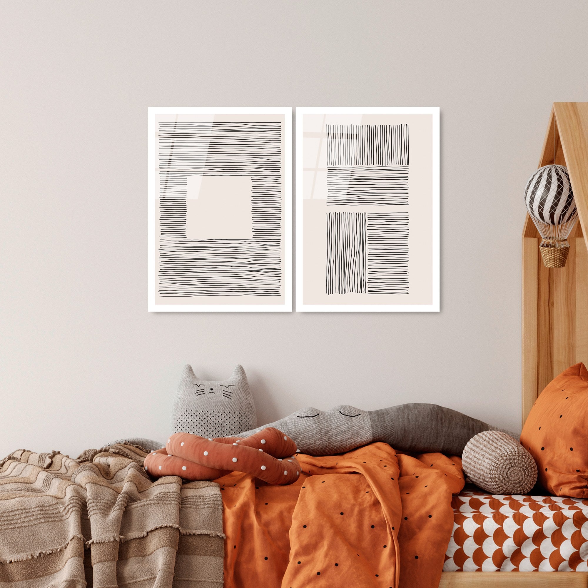 Pintura Decorativa em Vidro 100% Temperado UV-937 (2 Peças) – 45 x 65 cm – Multicolor – Espessura 4 mm