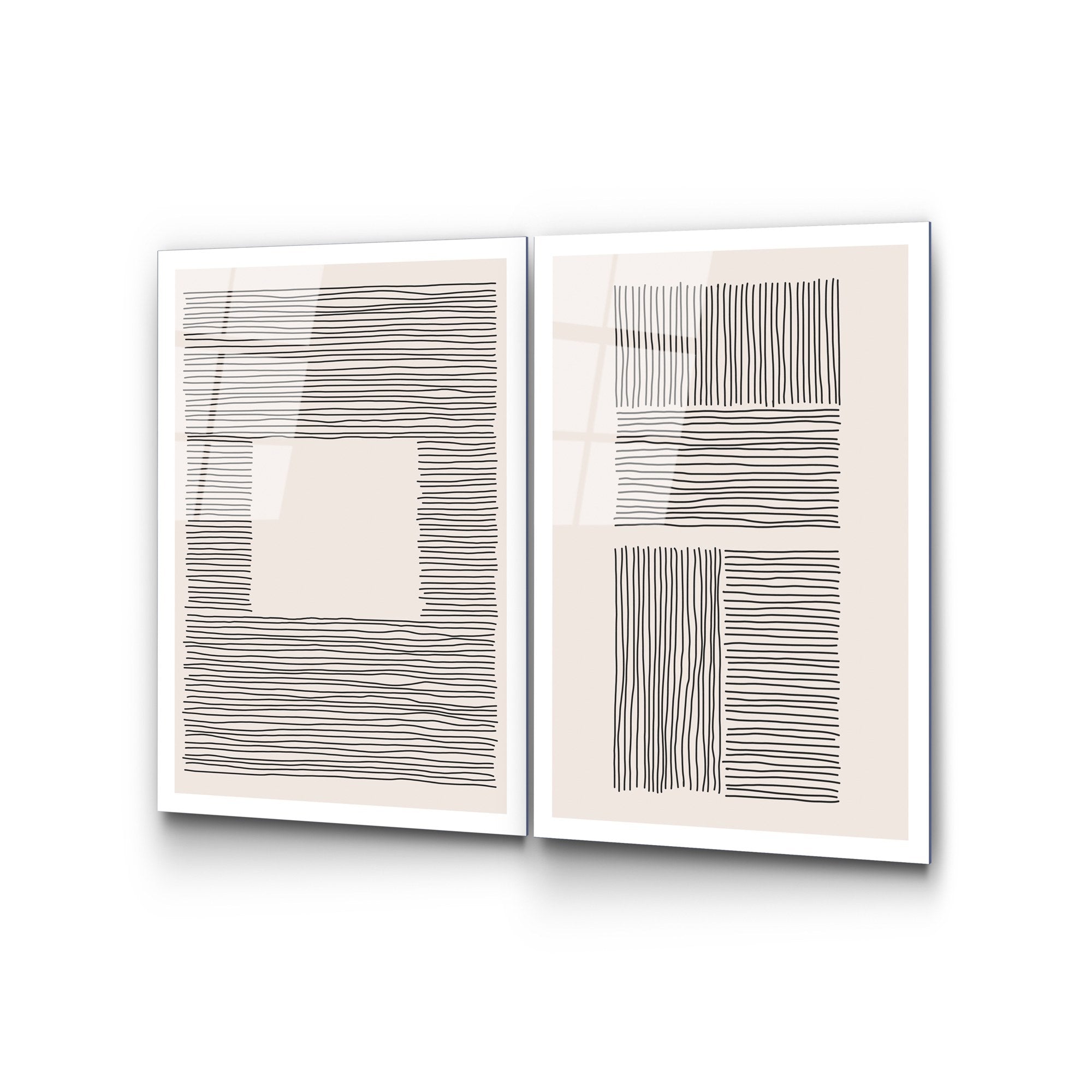 Pintura Decorativa em Vidro 100% Temperado UV-937 (2 Peças) – 45 x 65 cm – Multicolor – Espessura 4 mm