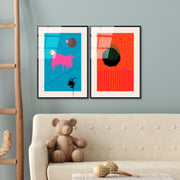 Díptico Decorativo em Vidro Temperado UV-941 – Multicolor – 45 x 65 cm (2 Peças), 4 mm