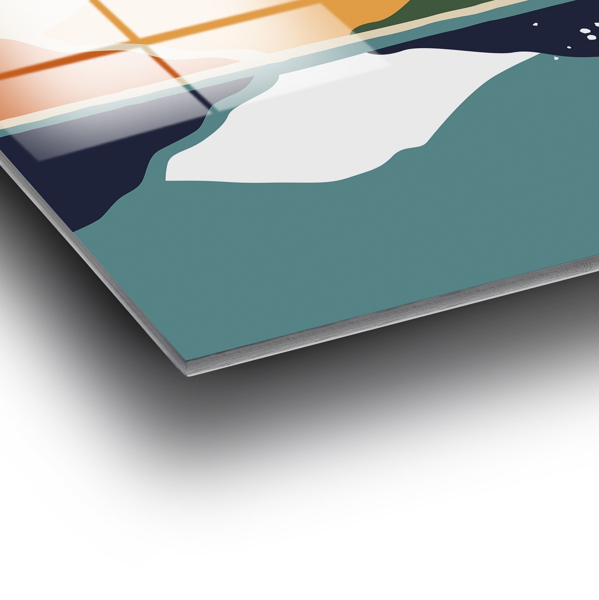 Quadro Decorativo em Vidro Temperado UV-945, Multicolor, 45 x 65 cm (Conjunto de 3 Peças), Vidro de 4 mm