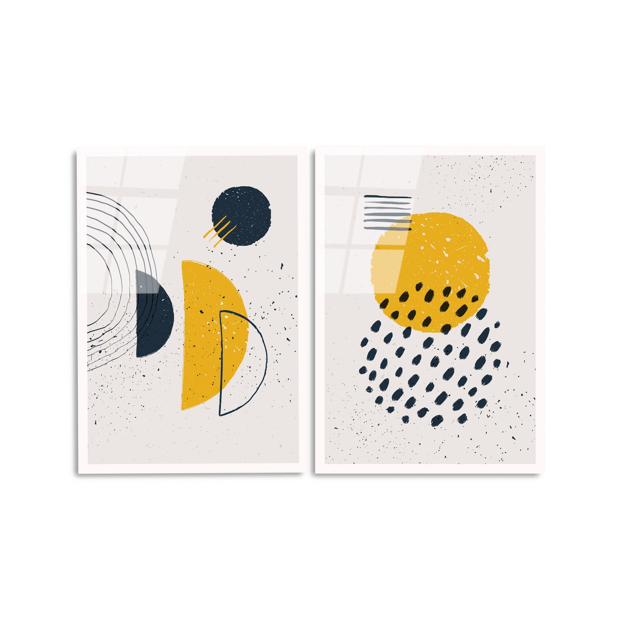 Quadro Decorativo em Vidro Temperado Multicolor UV-953, 45 x 65 cm (2 Peças), 4 mm