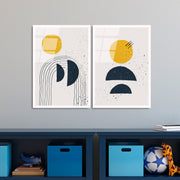 Quadro Decorativo em Vidro Temperado (2 Peças) 45 x 65 cm – Multicolor | UV-954