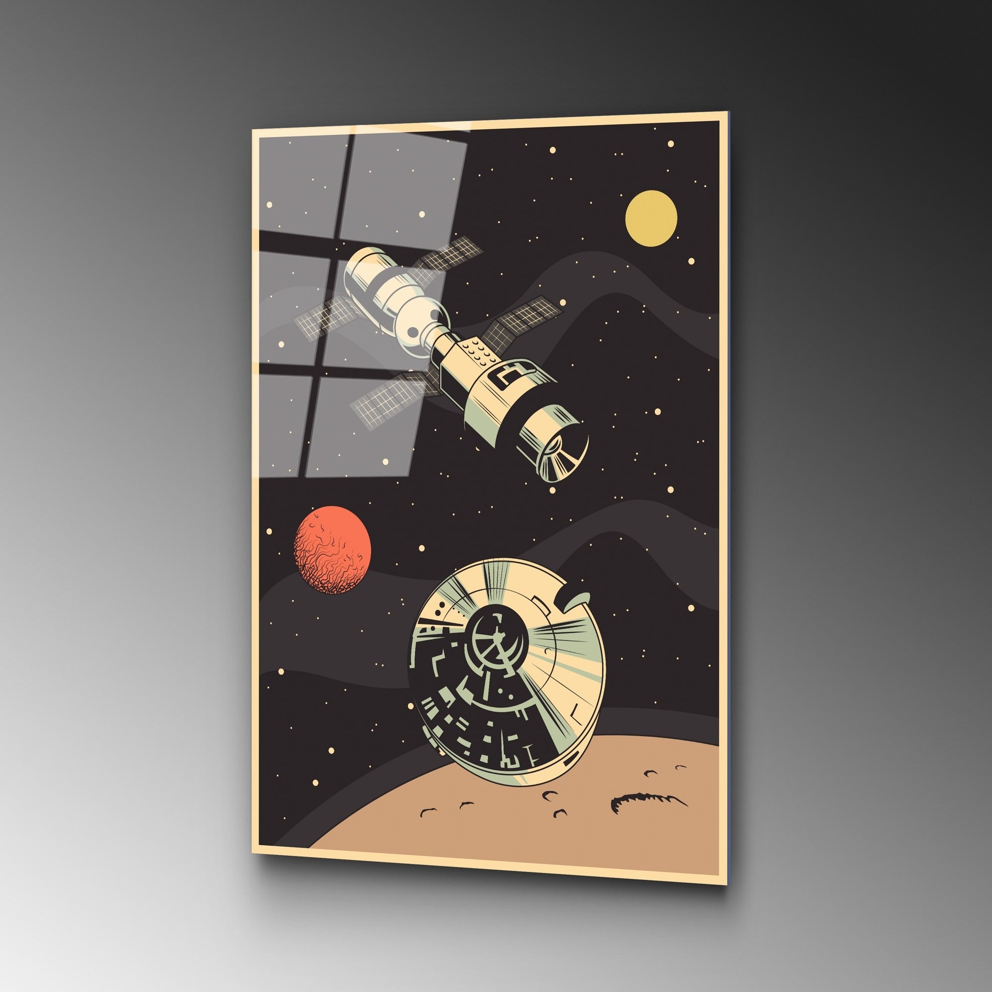 Quadro Decorativo em Vidro Temperado UV-955 (4 mm), Multicolor, 45 x 65 cm