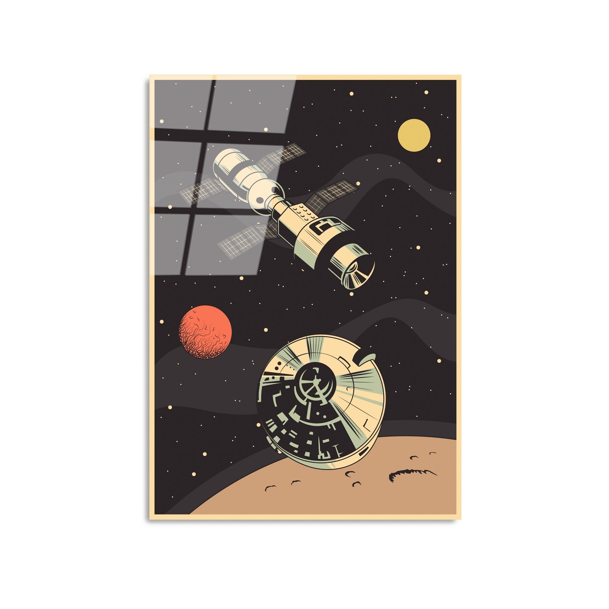 Quadro Decorativo em Vidro Temperado UV-955 (4 mm), Multicolor, 45 x 65 cm