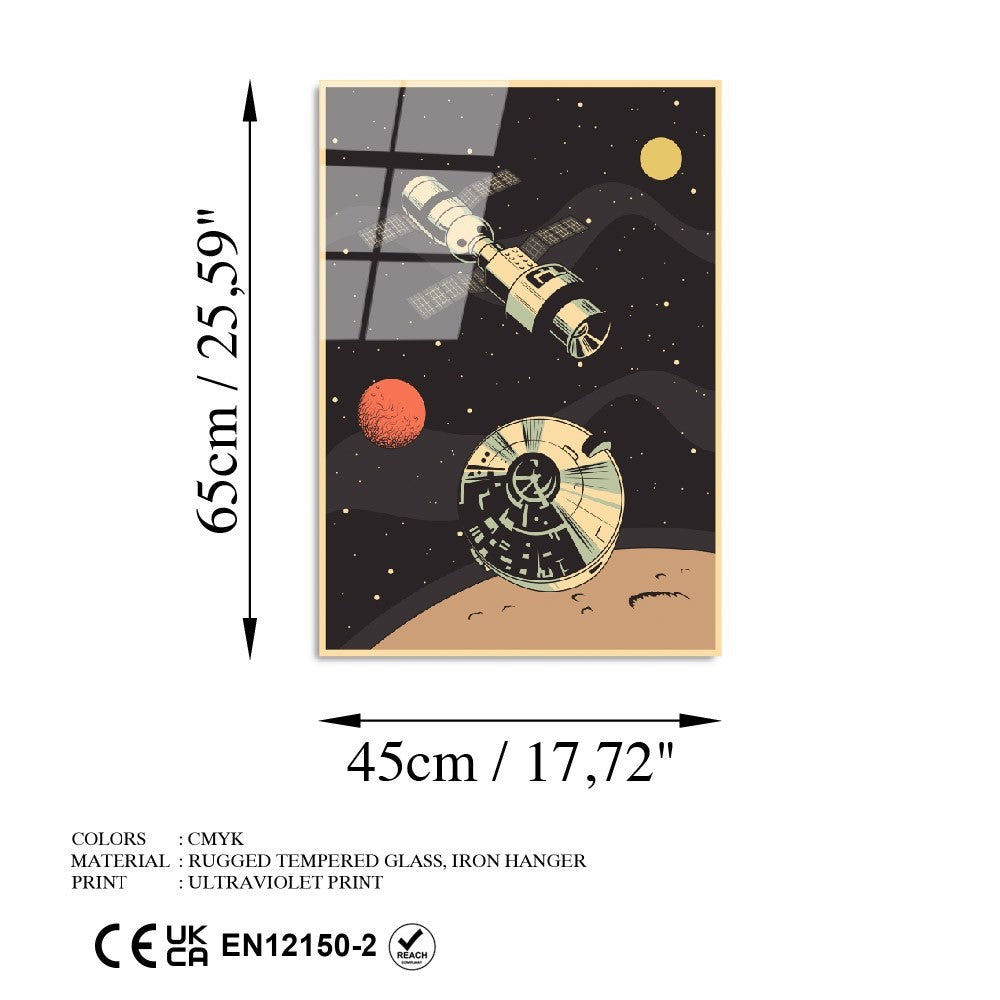 Quadro Decorativo em Vidro Temperado UV-955 (4 mm), Multicolor, 45 x 65 cm