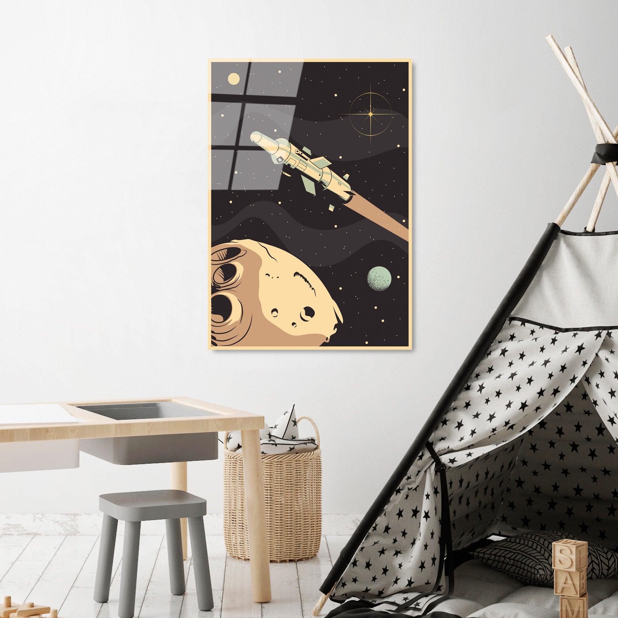 Quadro Decorativo em Vidro Temperado 45 x 65 cm – Multicolor | UV-957 (4 mm)