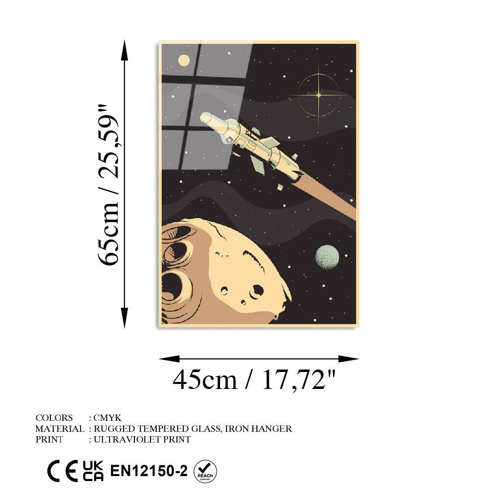 Quadro Decorativo em Vidro Temperado 45 x 65 cm – Multicolor | UV-957 (4 mm)