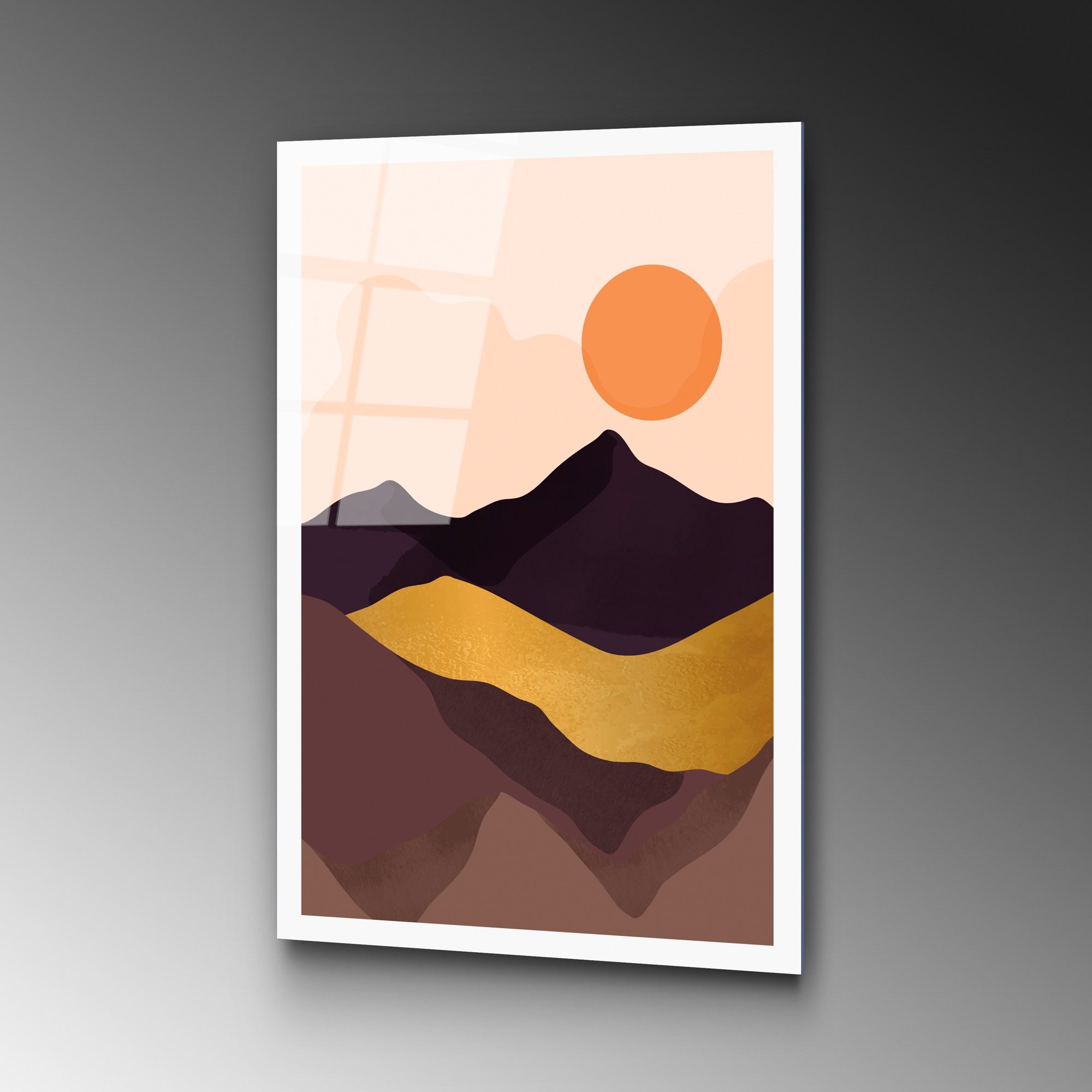 Quadro Decorativo em Vidro Temperado 100% UV-959, Multicolor, 45 x 65 cm, espessura 4 mm, 3,267 kg