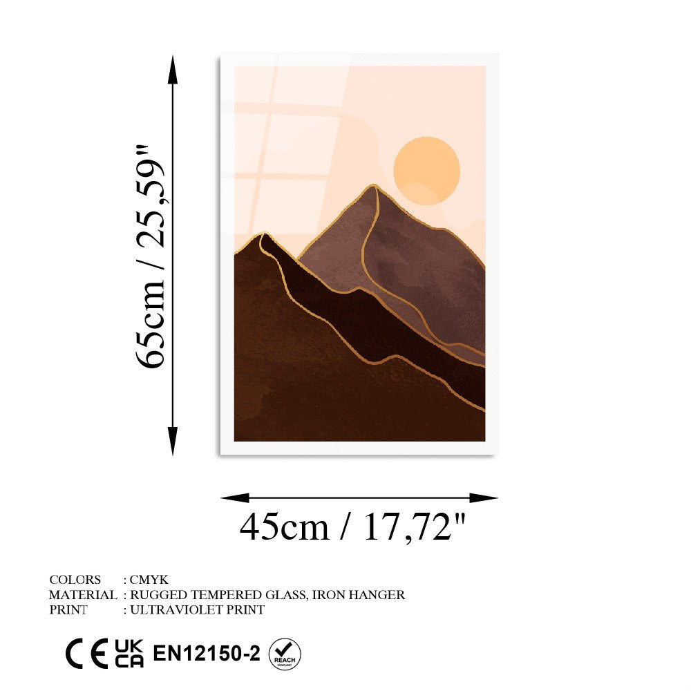 Quadro Decorativo em Vidro Temperado 45x65 cm (4 mm) Multicolor – UV-960