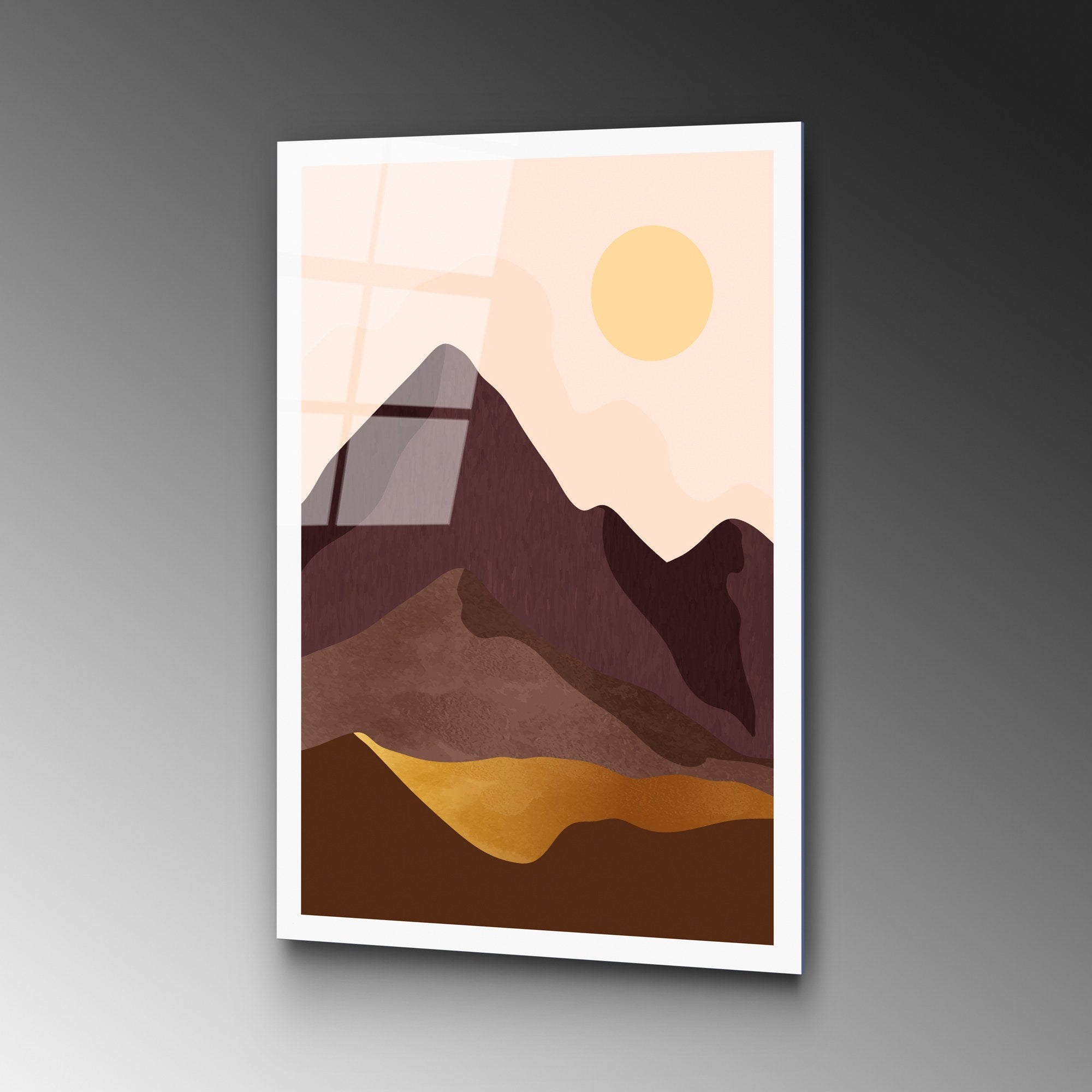 Quadro Decorativo em Vidro Temperado UV-961, Multicolor, 45 x 65 cm, 4 mm