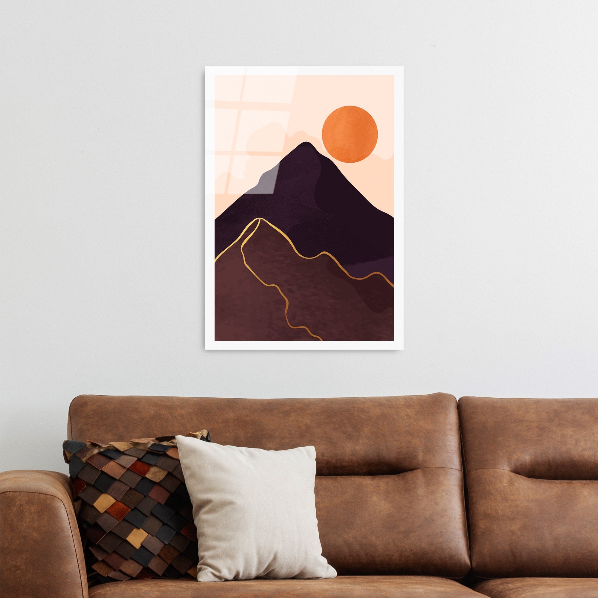 Quadro Decorativo em Vidro Temperado UV-962 - 45 x 65 cm - Multicolorido (4 mm)