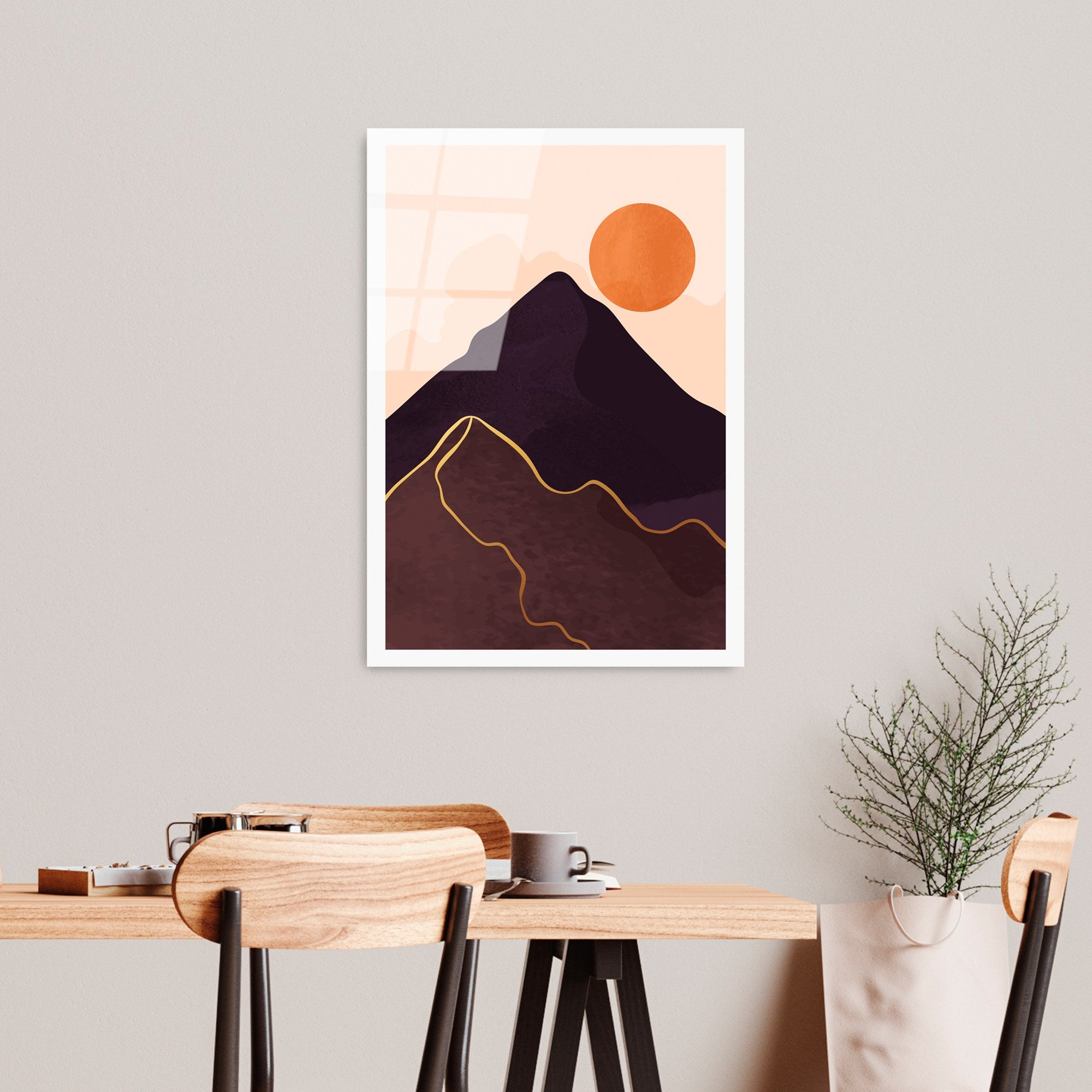 Quadro Decorativo em Vidro Temperado UV-962 - 45 x 65 cm - Multicolorido (4 mm)