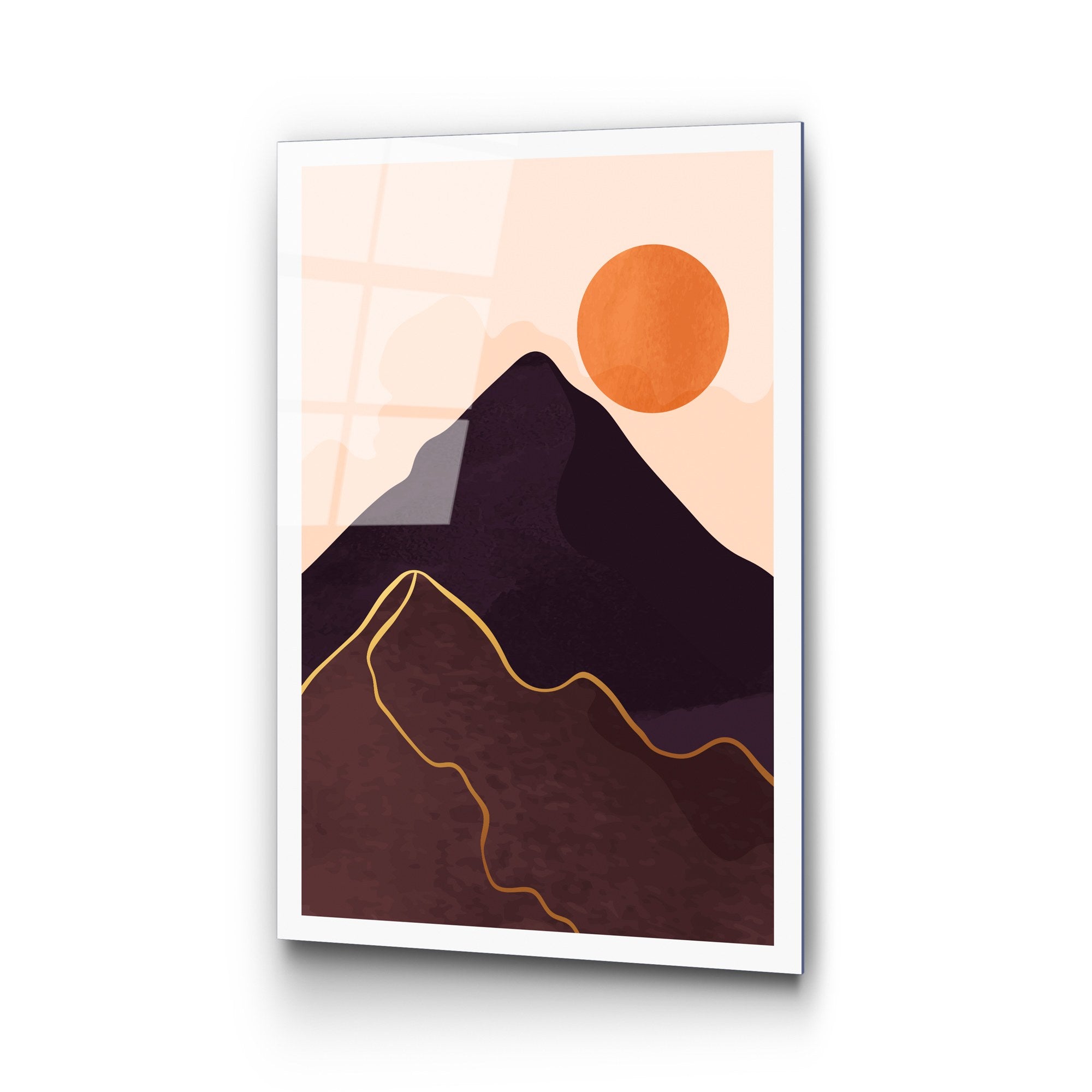 Quadro Decorativo em Vidro Temperado UV-962 - 45 x 65 cm - Multicolorido (4 mm)