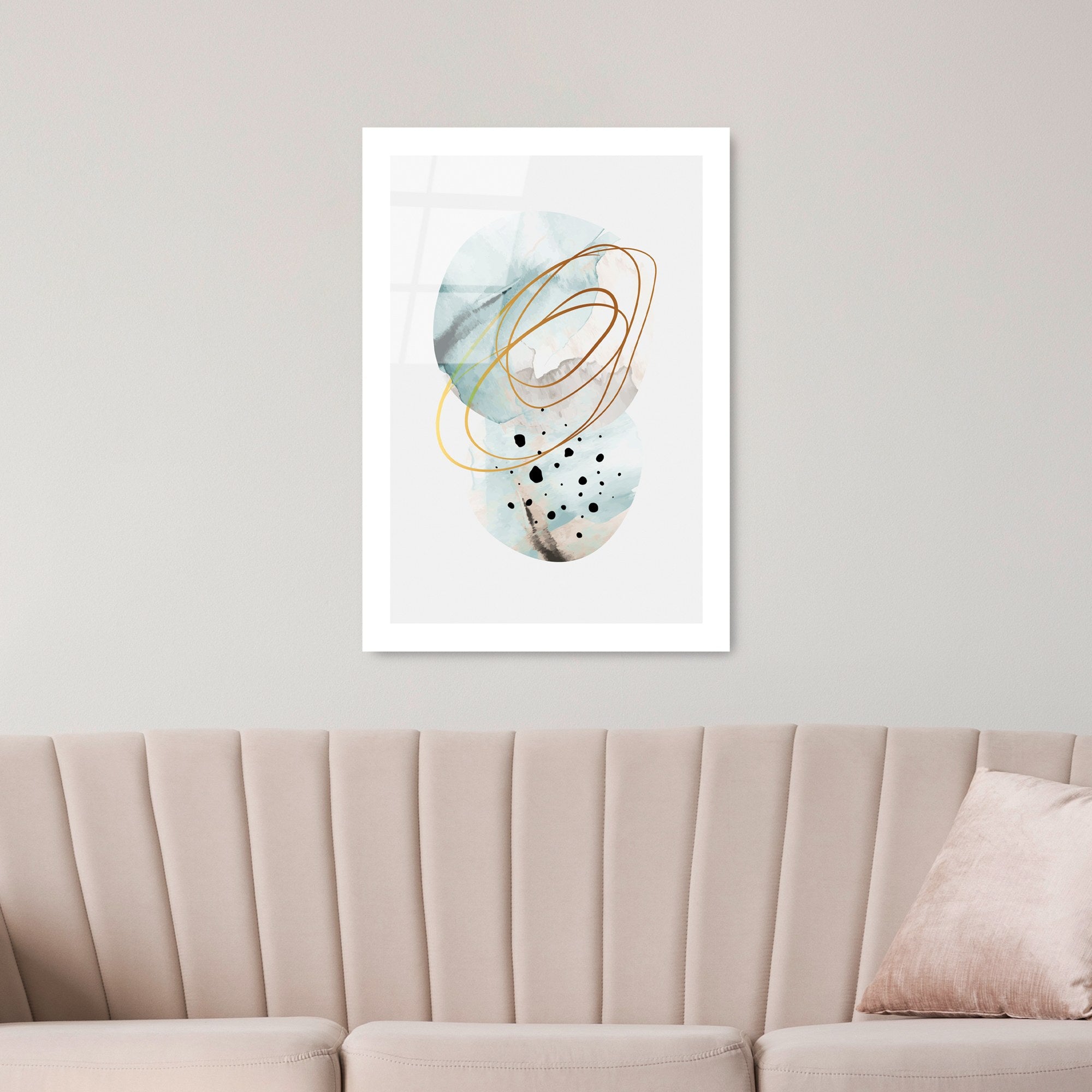 Quadro Decorativo em Vidro Temperado UV-963, Multicolor, 45 x 65 cm (4 mm)