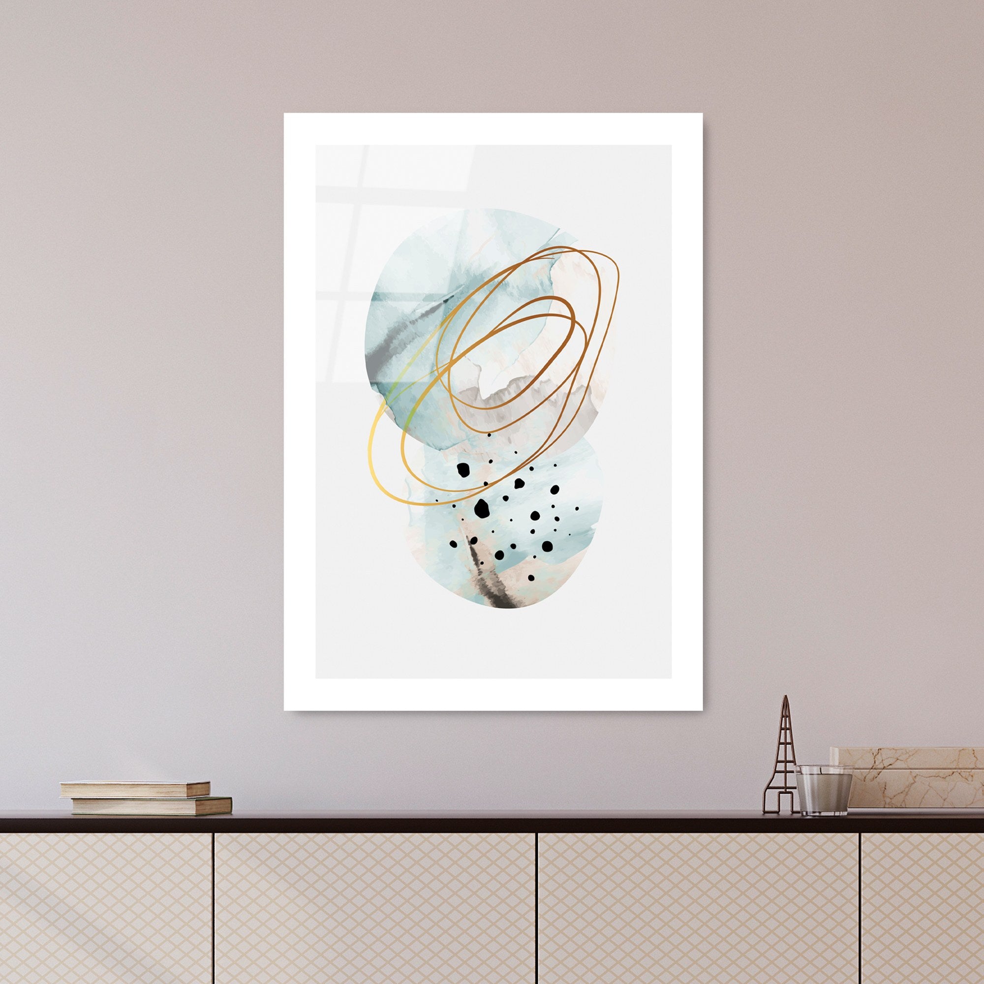 Quadro Decorativo em Vidro Temperado UV-963, Multicolor, 45 x 65 cm (4 mm)