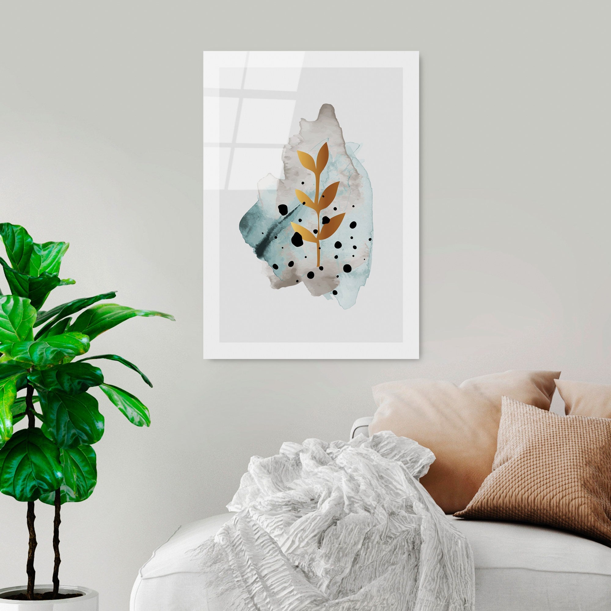 Quadro Decorativo em Vidro Temperado UV-964, Multicolor, 45 x 65 cm, 4 mm