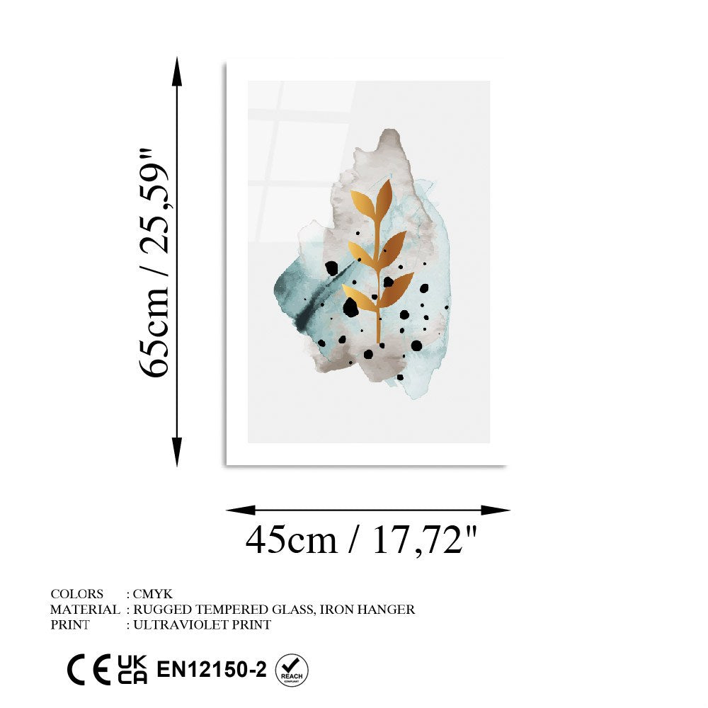 Quadro Decorativo em Vidro Temperado UV-964, Multicolor, 45 x 65 cm, 4 mm