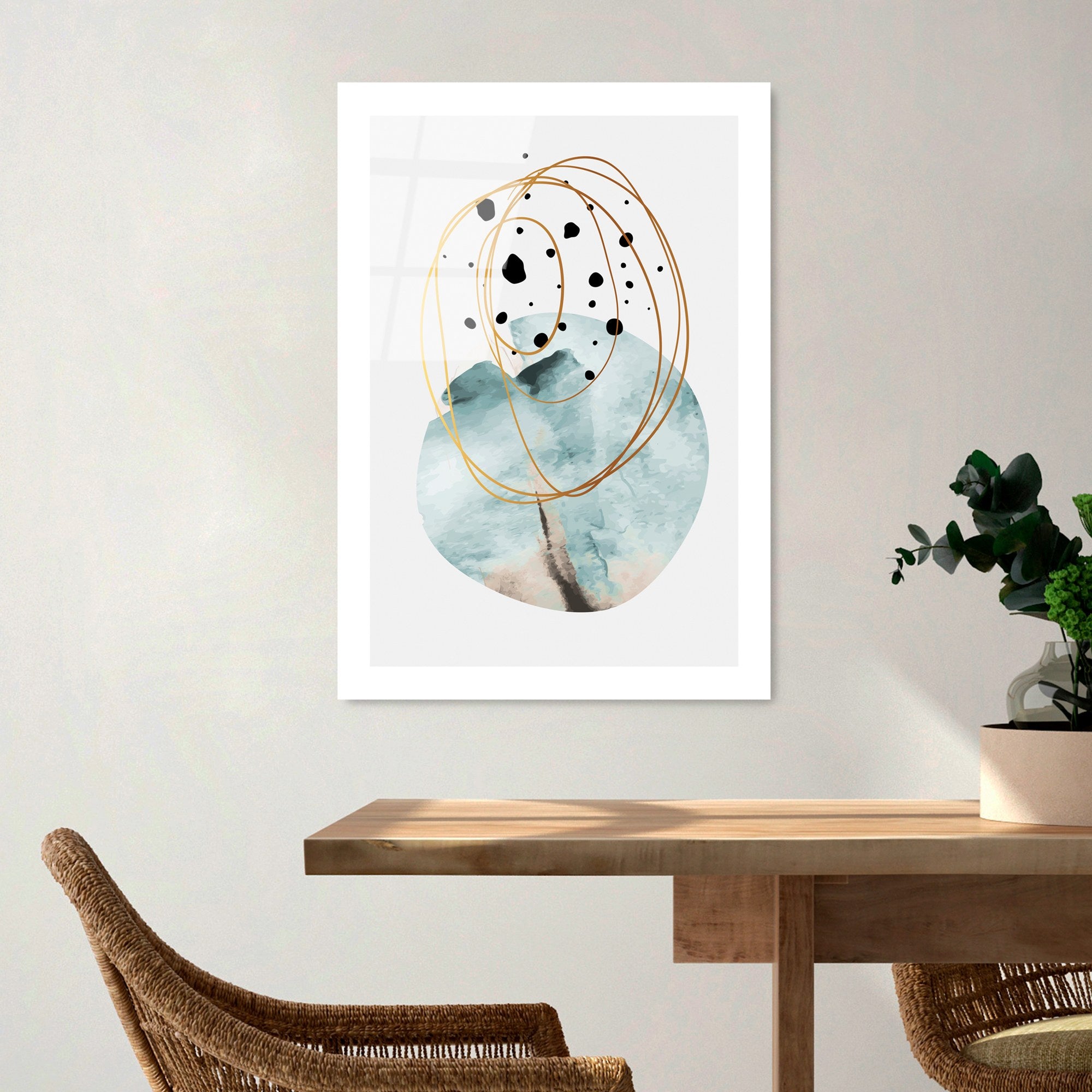 Quadro Decorativo em Vidro Temperado UV-965, Multicolor, 45 x 65 cm, 4 mm