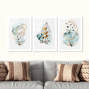 Quadro Decorativo em Vidro Temperado (3 Peças) 45 x 65 cm Multicolor | UV-970