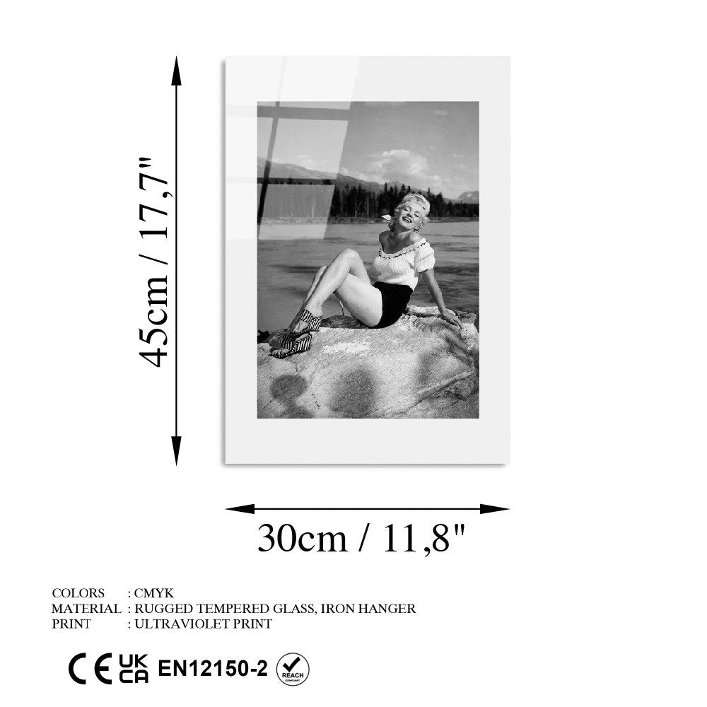 Quadro Decorativo em Vidro Temperado (4 mm) Multicolor 30x45 cm – UV-972