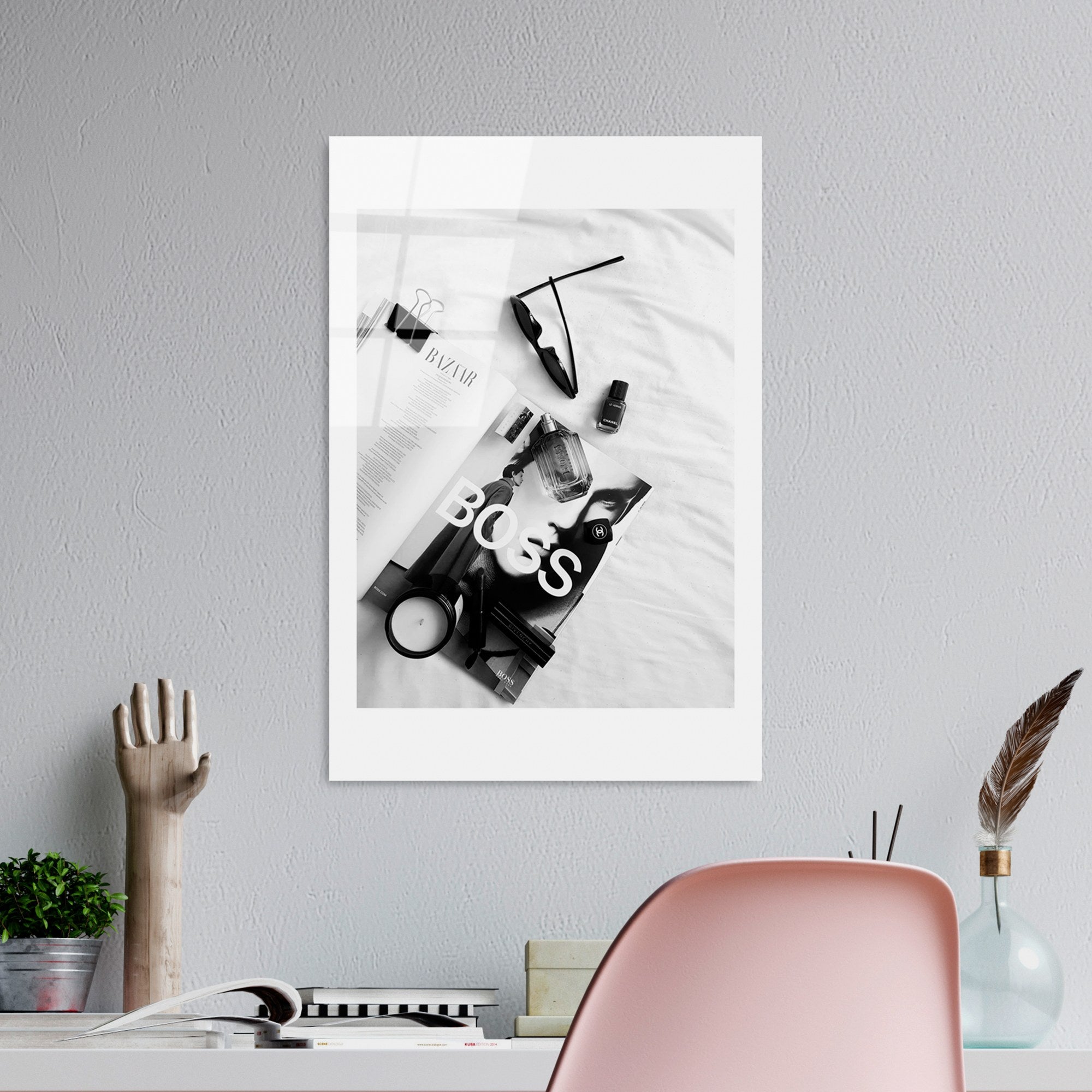 Quadro Decorativo em Vidro Temperado UV-975, Multicolor, 30 x 45 cm (4 mm)