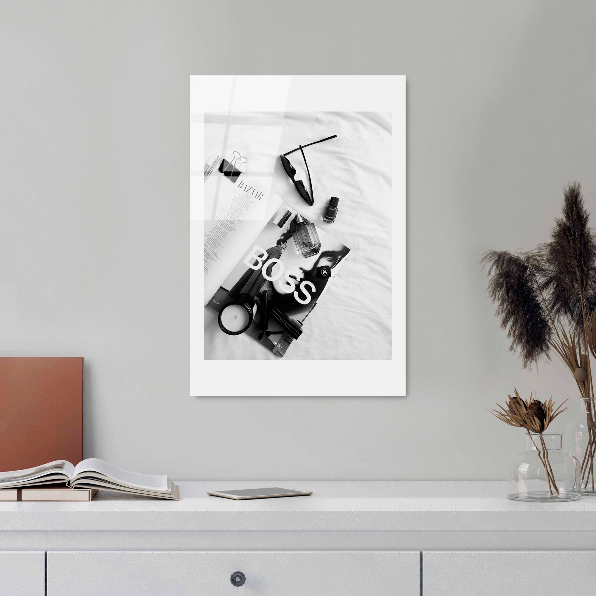 Quadro Decorativo em Vidro Temperado UV-975, Multicolor, 30 x 45 cm (4 mm)