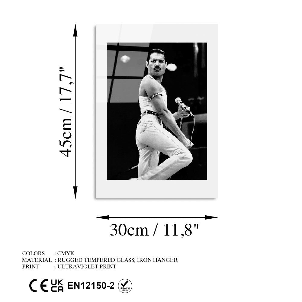 Quadro Decorativo em Vidro Temperado UV-979, Multicolorido, 30 x 45 cm (4 mm)