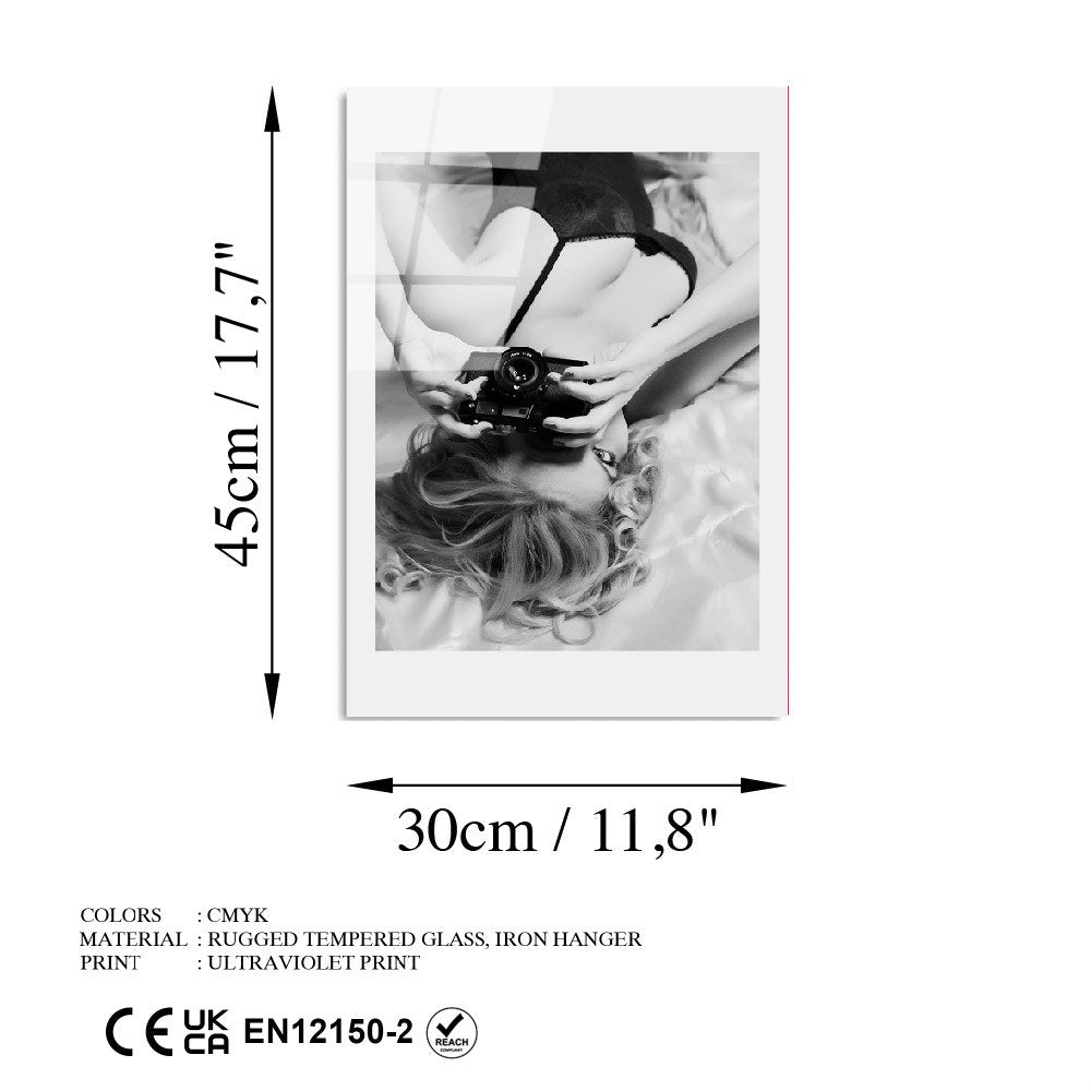 Quadro Decorativo em Vidro Temperado UV-980, Multicolor, 30 x 45 cm (4 mm)