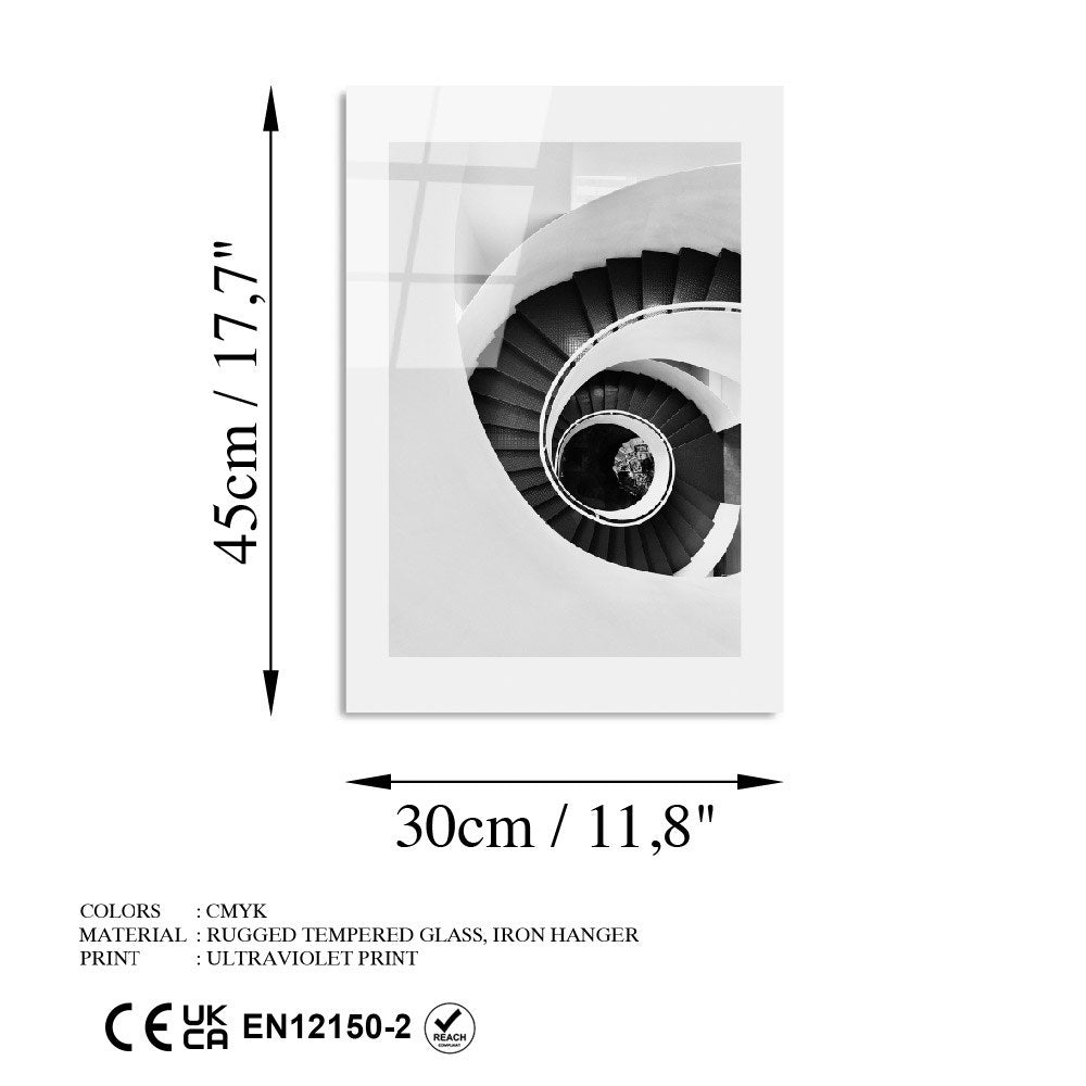 Quadro Decorativo em Vidro Temperado UV-981 (30 x 45 cm), Multicolor – 4 mm