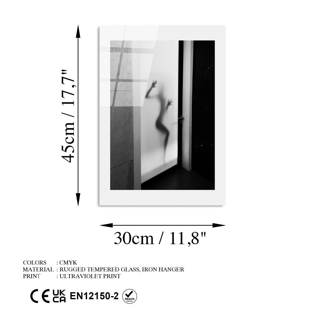 Quadro Decorativo em Vidro Temperado UV-982, 30 x 45 cm, Multicolor, vidro 100% temperado 4 mm