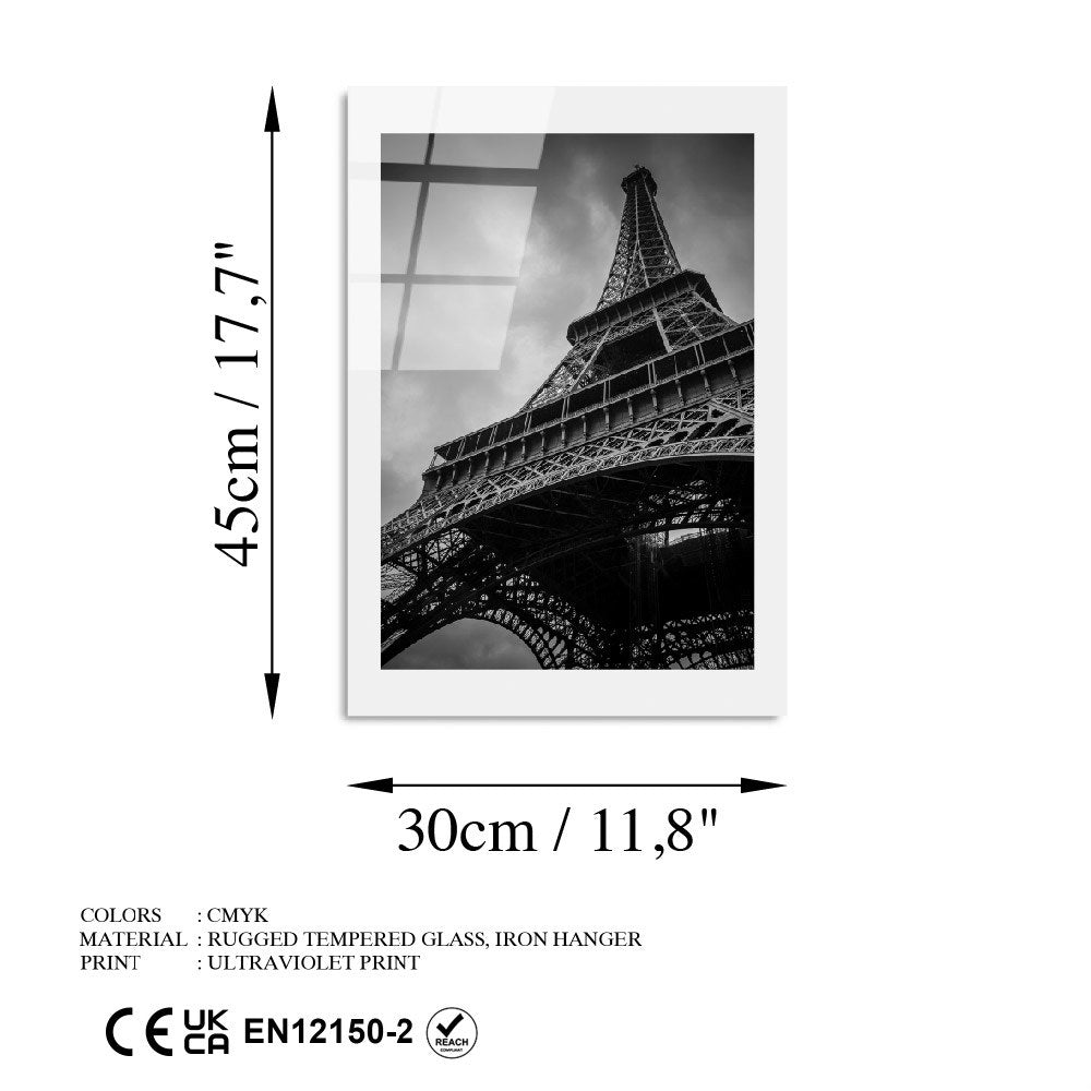 Quadro Decorativo em Vidro Temperado 4 mm UV-983, 30 x 45 cm, Multicolorido