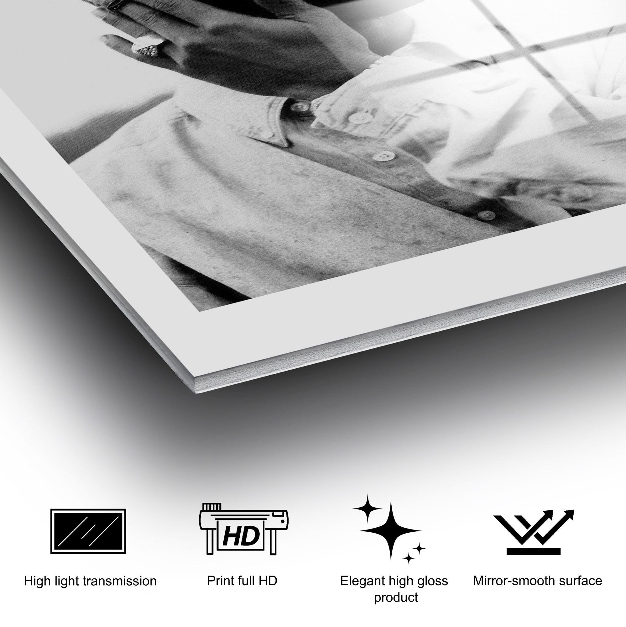 Quadro Decorativo em Vidro Temperado UV-994 (30 x 45 cm) Multicolor, 4 mm