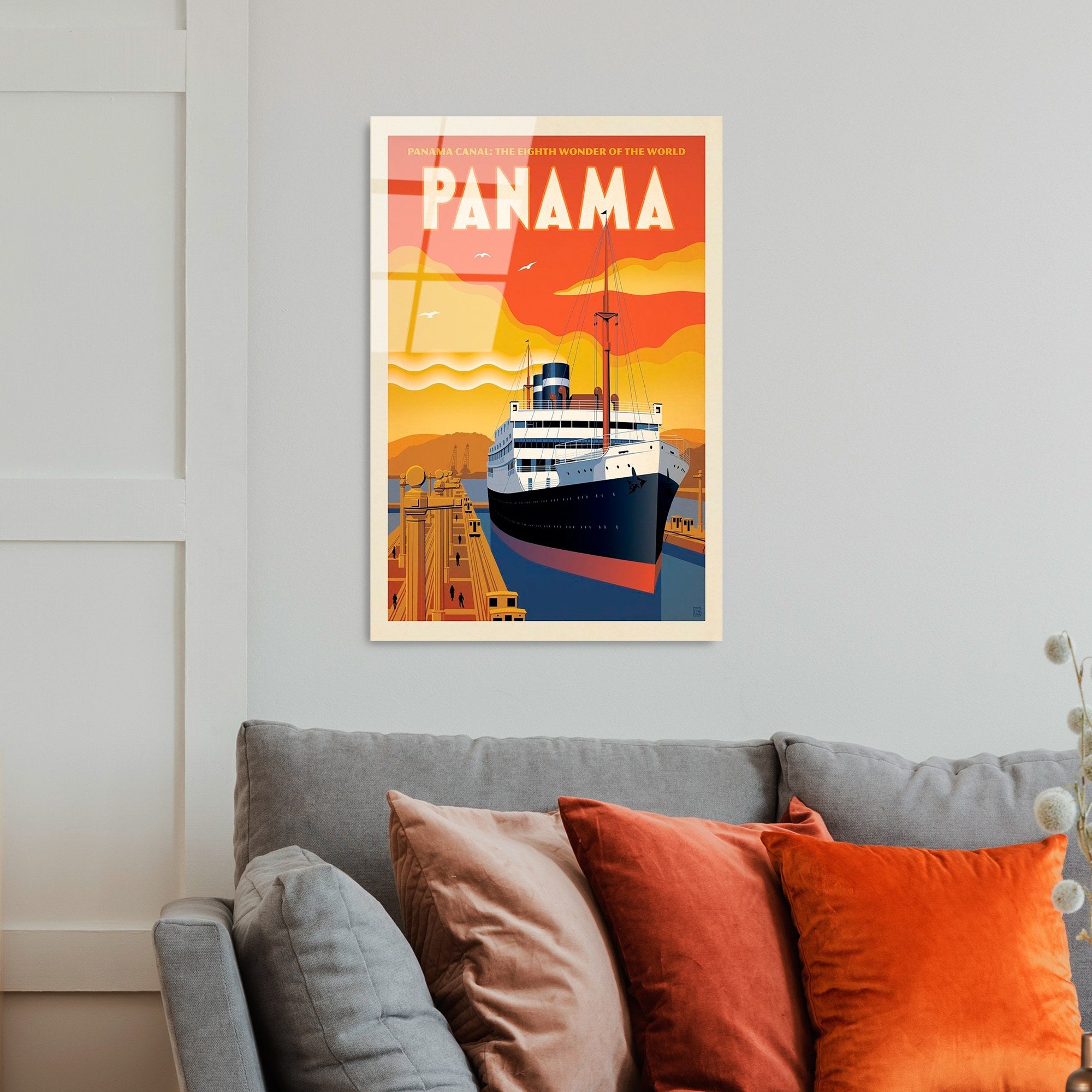 Quadro Decorativo em Vidro Temperado UV-995 — 30 x 45 cm, Multicolor, 4 mm