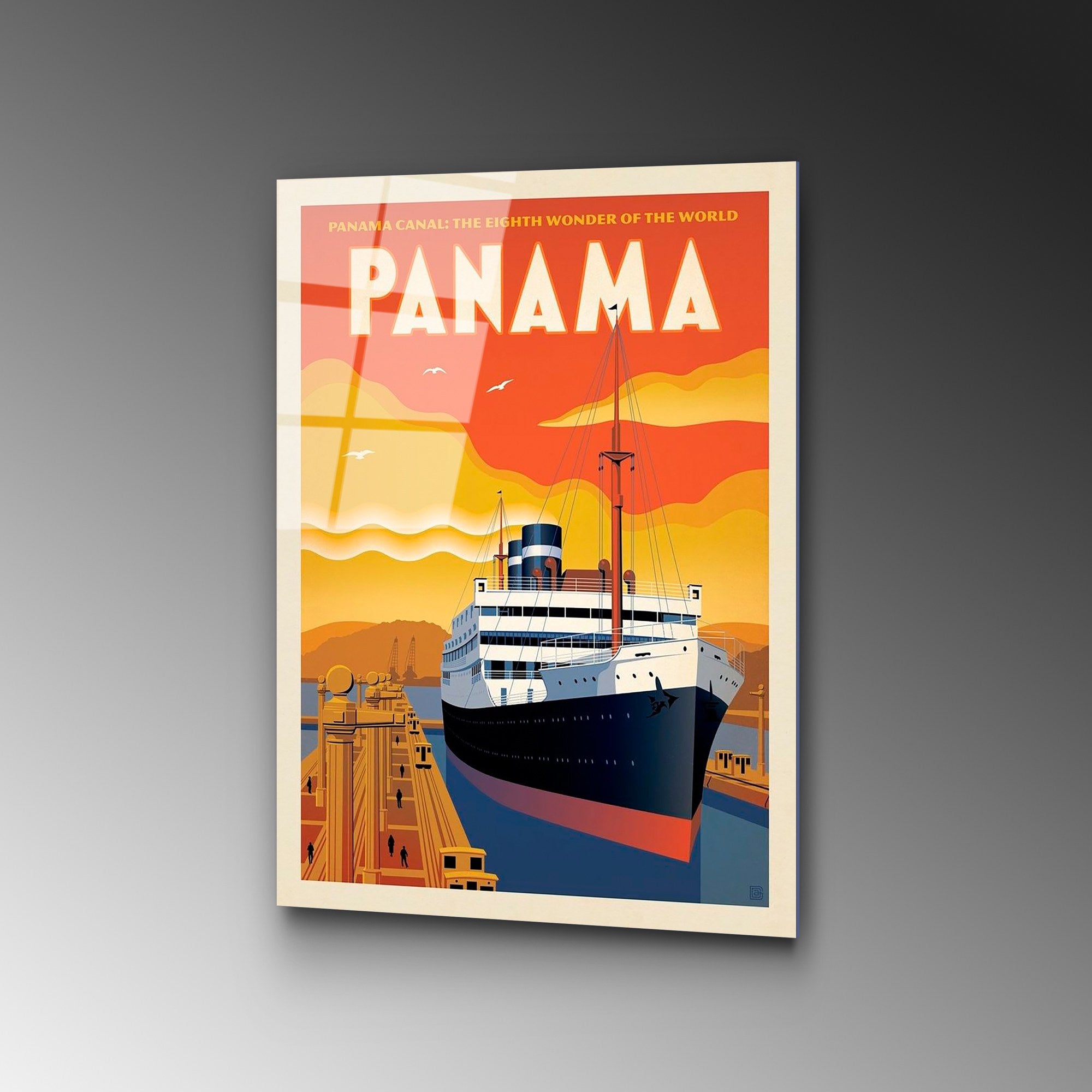 Quadro Decorativo em Vidro Temperado UV-995 — 30 x 45 cm, Multicolor, 4 mm