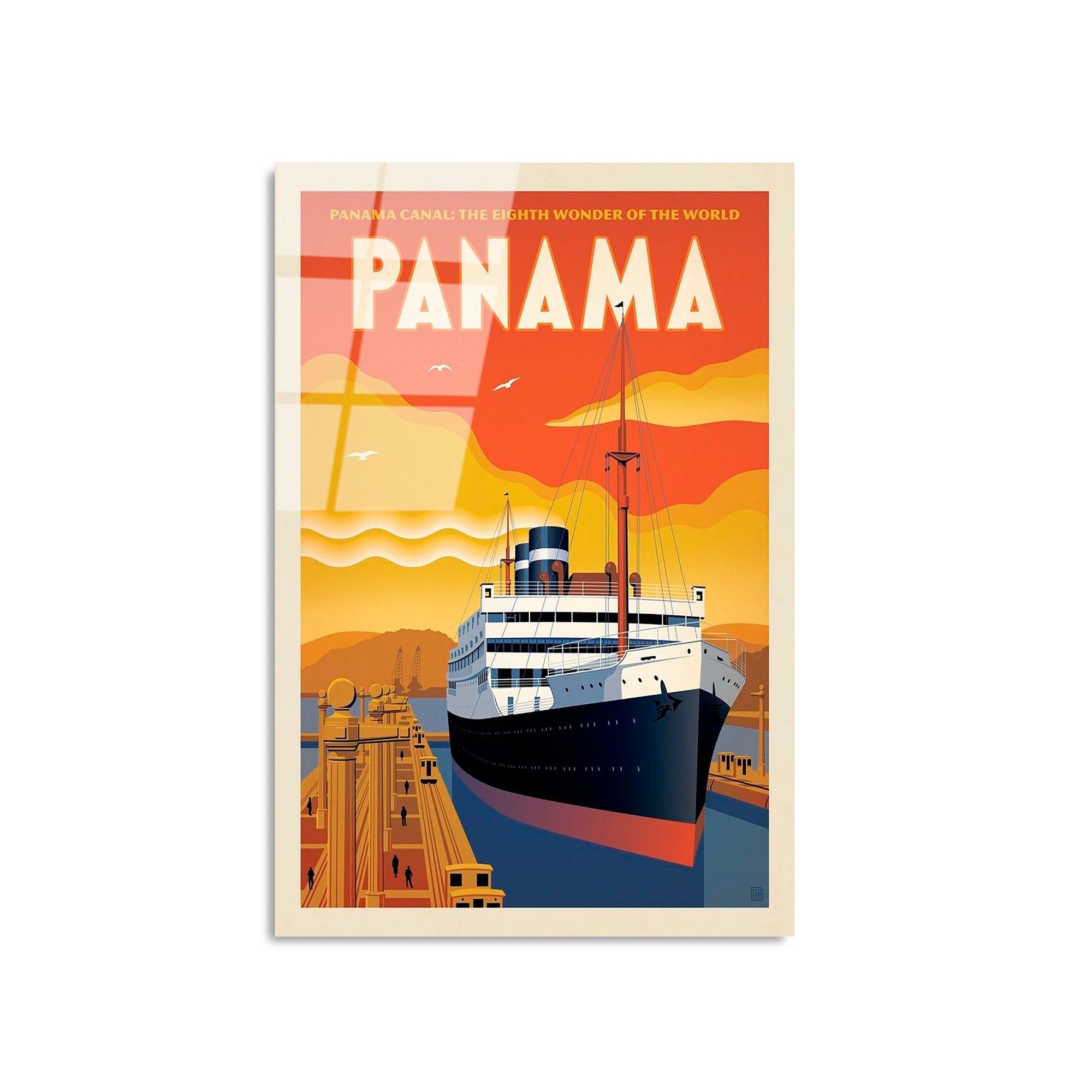 Quadro Decorativo em Vidro Temperado UV-995 — 30 x 45 cm, Multicolor, 4 mm