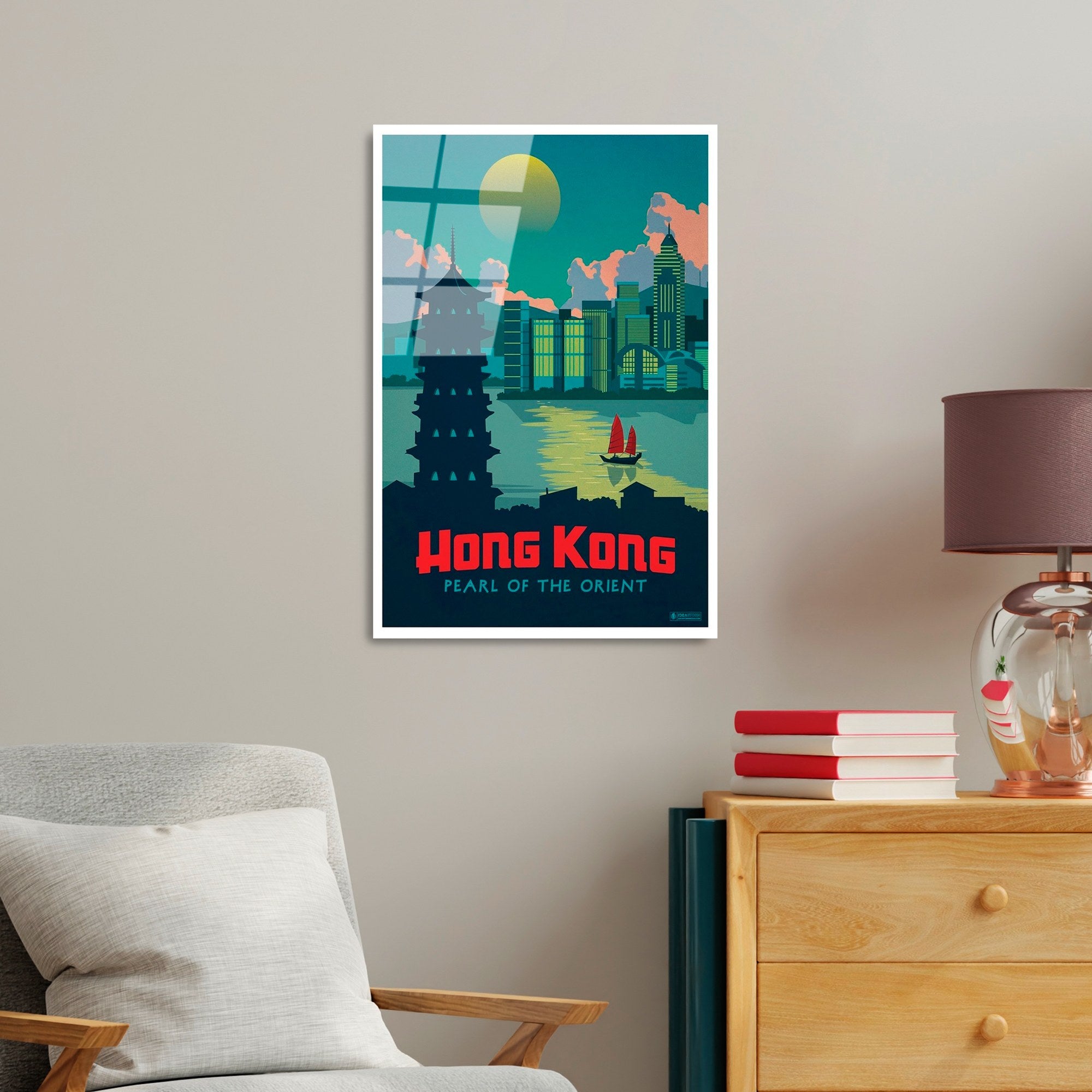 Quadro Decorativo em Vidro Temperado 100% 30 x 45 cm (4 mm) - Multicolor | UV-996