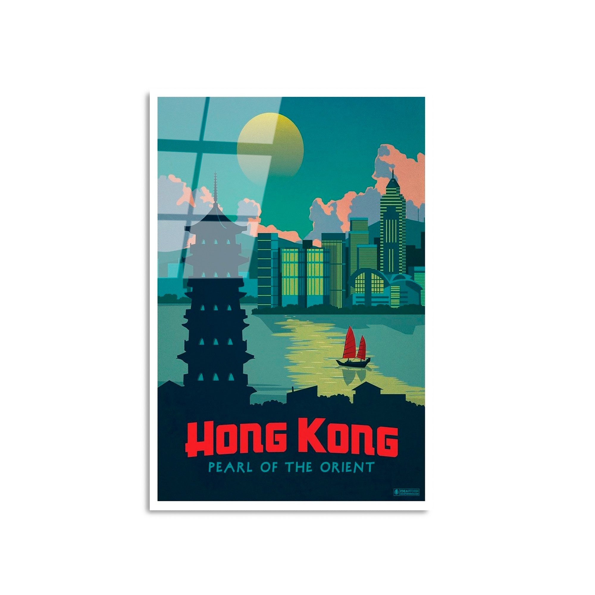 Quadro Decorativo em Vidro Temperado 100% 30 x 45 cm (4 mm) - Multicolor | UV-996