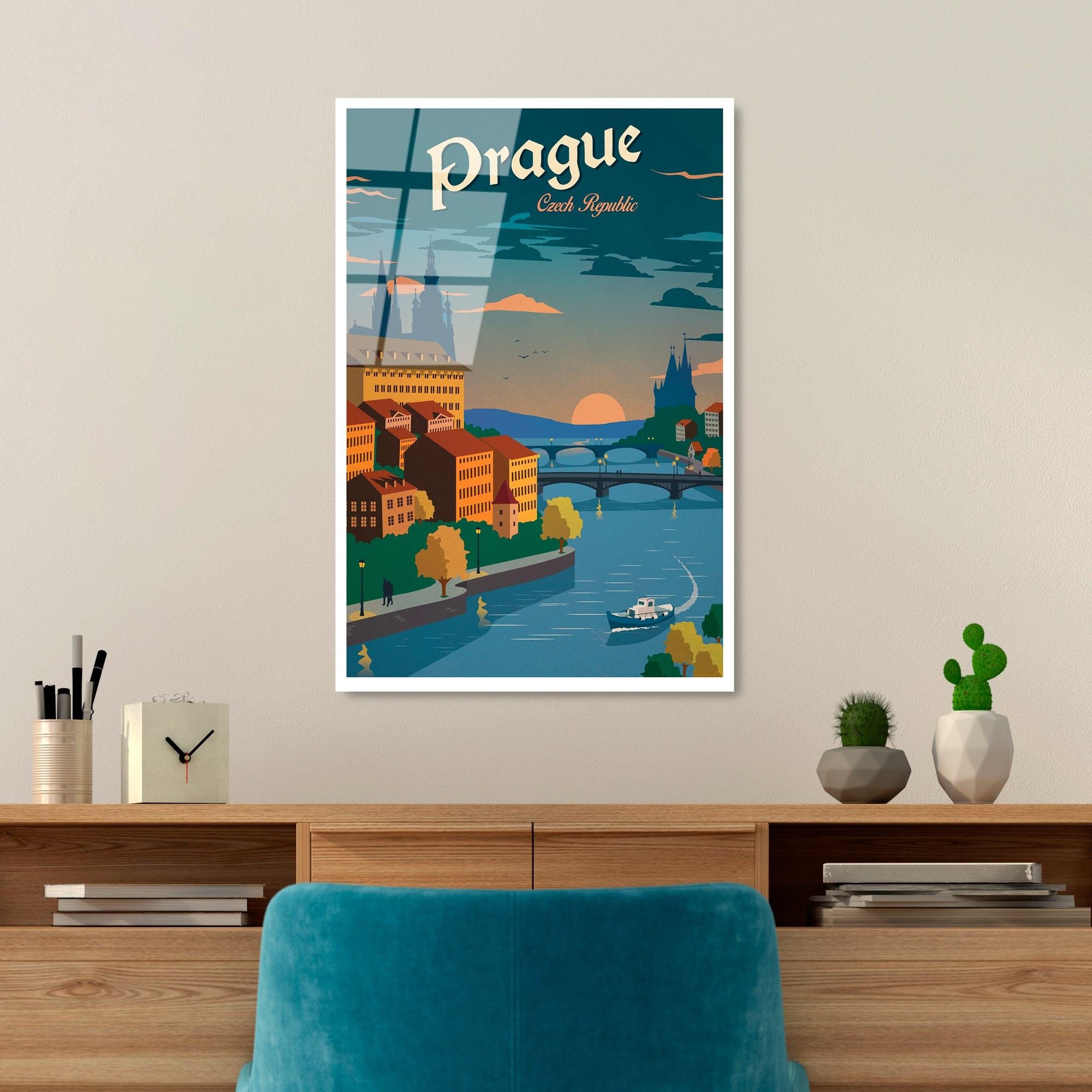 Quadro Decorativo em Vidro Temperado 30x45 cm (4 mm) Multicolor – UV-997