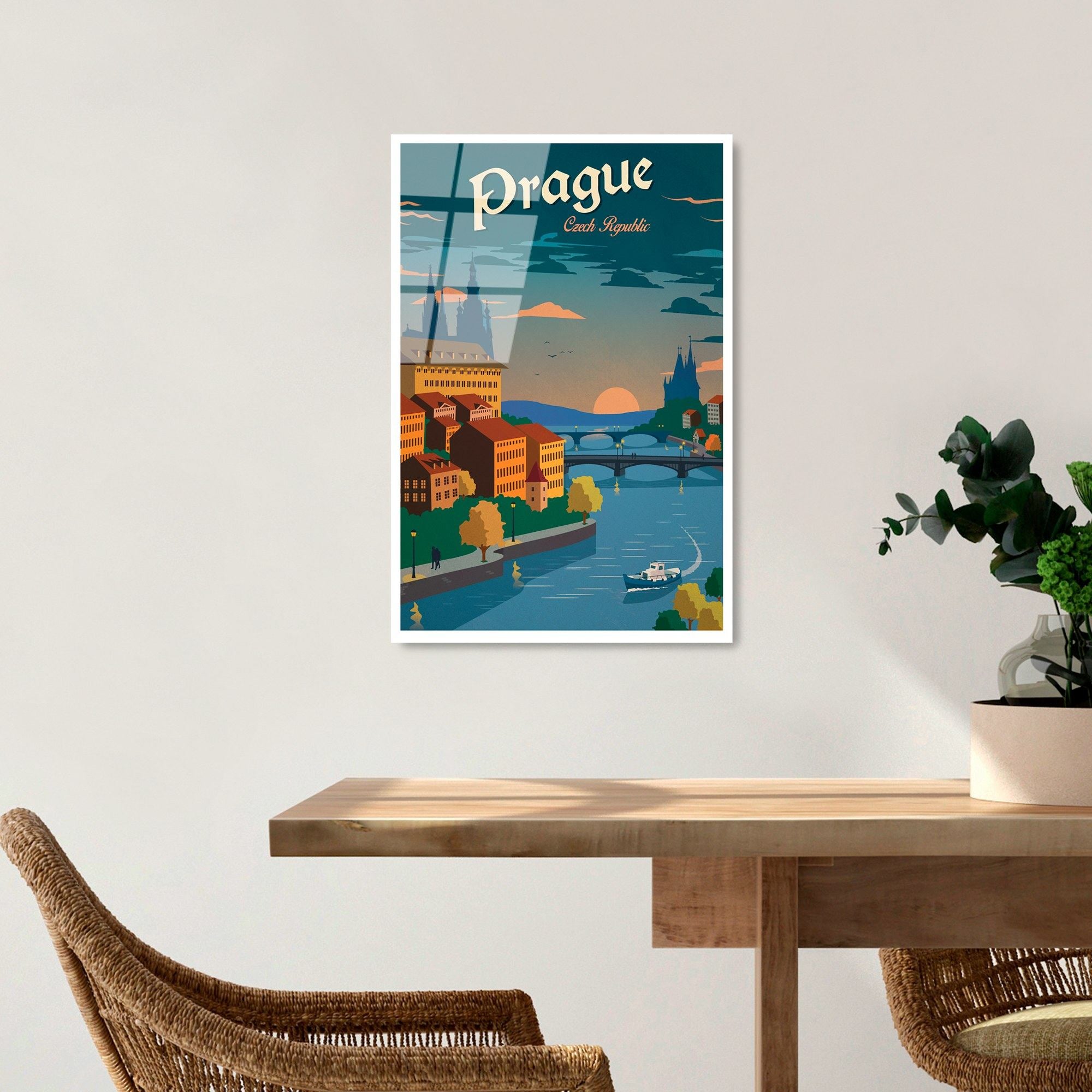 Quadro Decorativo em Vidro Temperado 30x45 cm (4 mm) Multicolor – UV-997