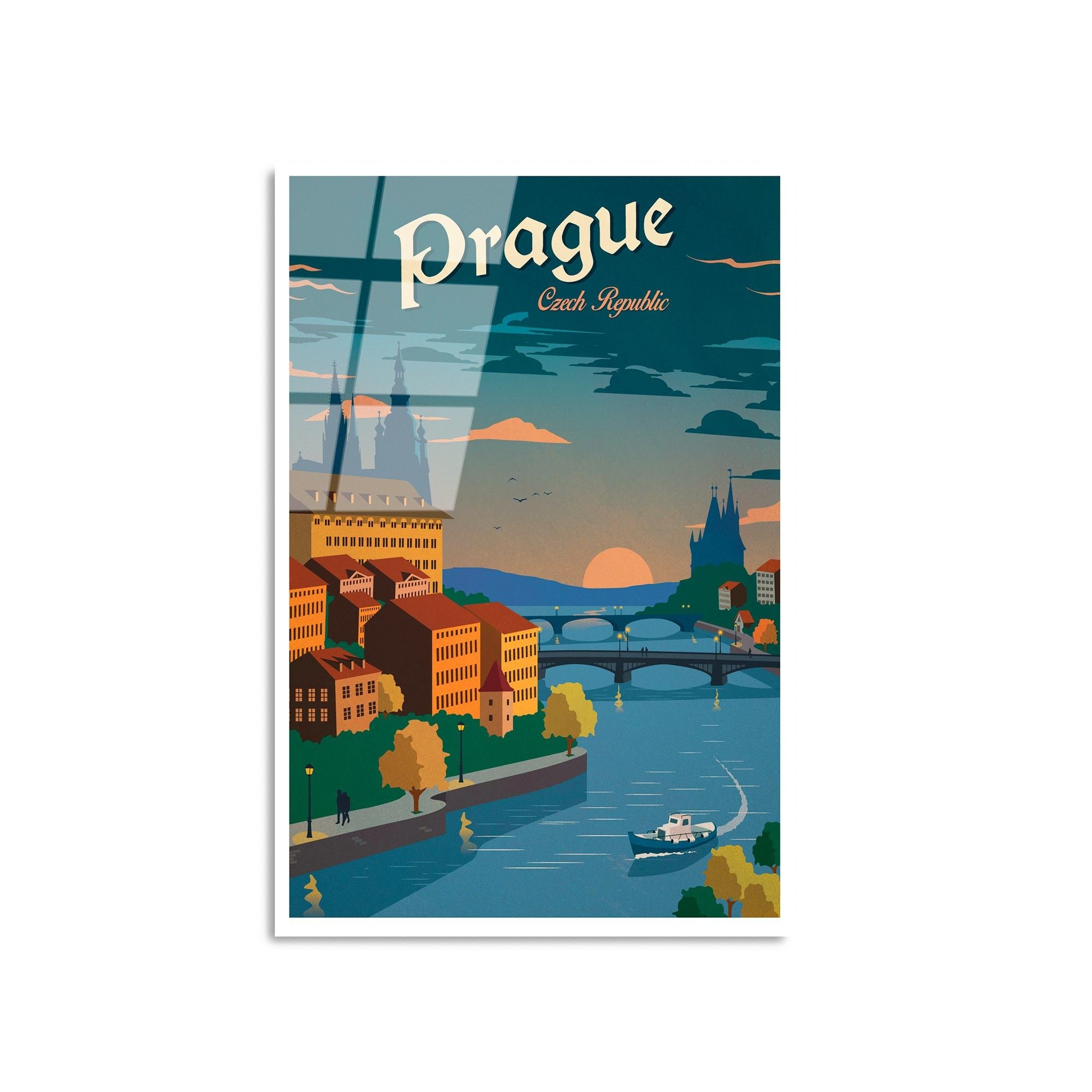 Quadro Decorativo em Vidro Temperado 30x45 cm (4 mm) Multicolor – UV-997