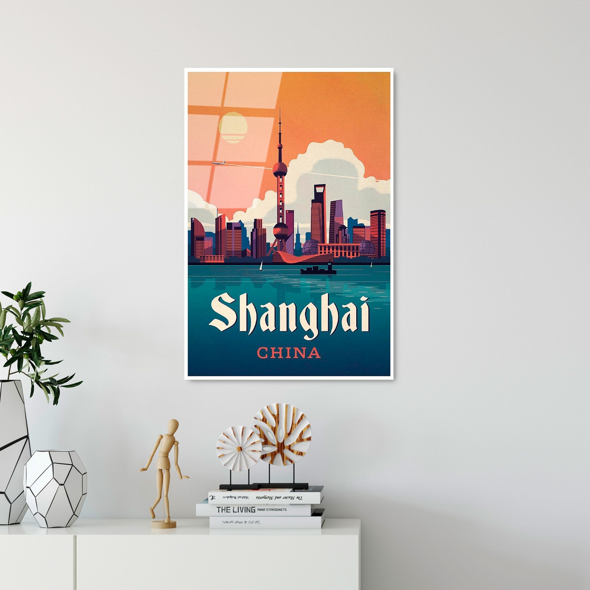 Quadro Decorativo em Vidro Temperado 100% UV-998, Multicolor, 30 x 45 cm (4 mm)