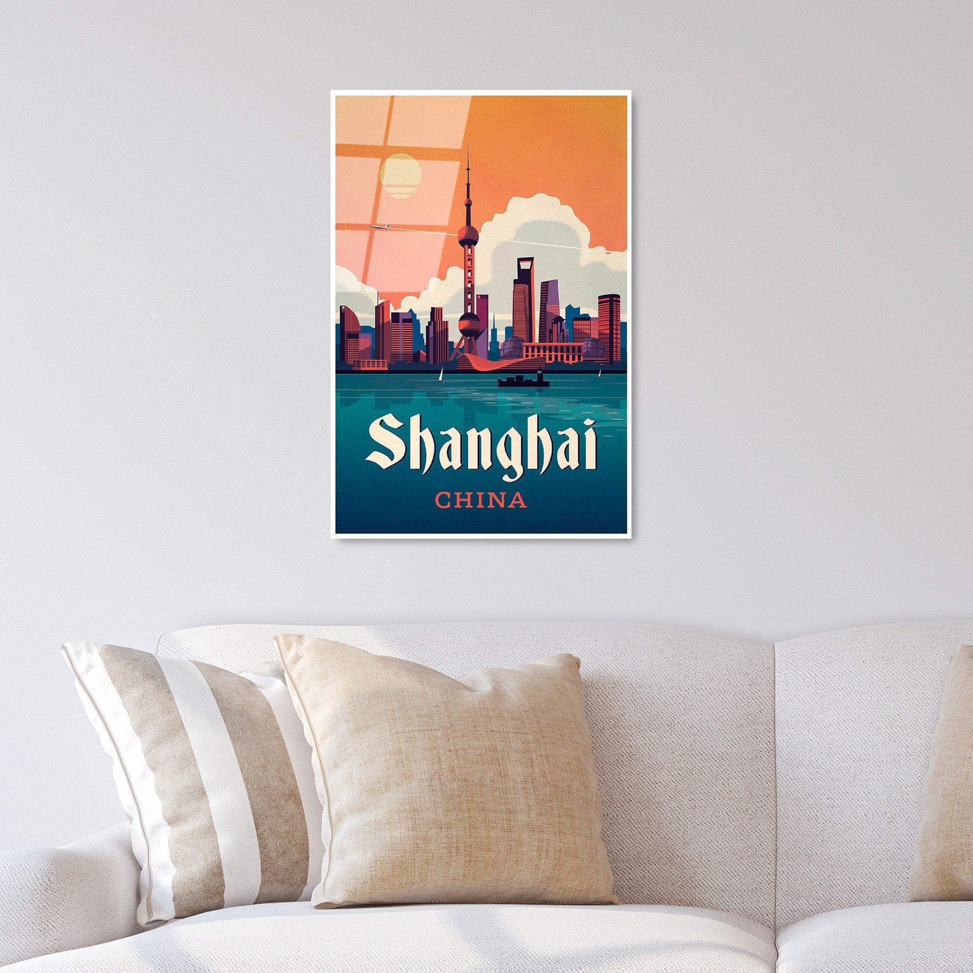 Quadro Decorativo em Vidro Temperado 100% UV-998, Multicolor, 30 x 45 cm (4 mm)