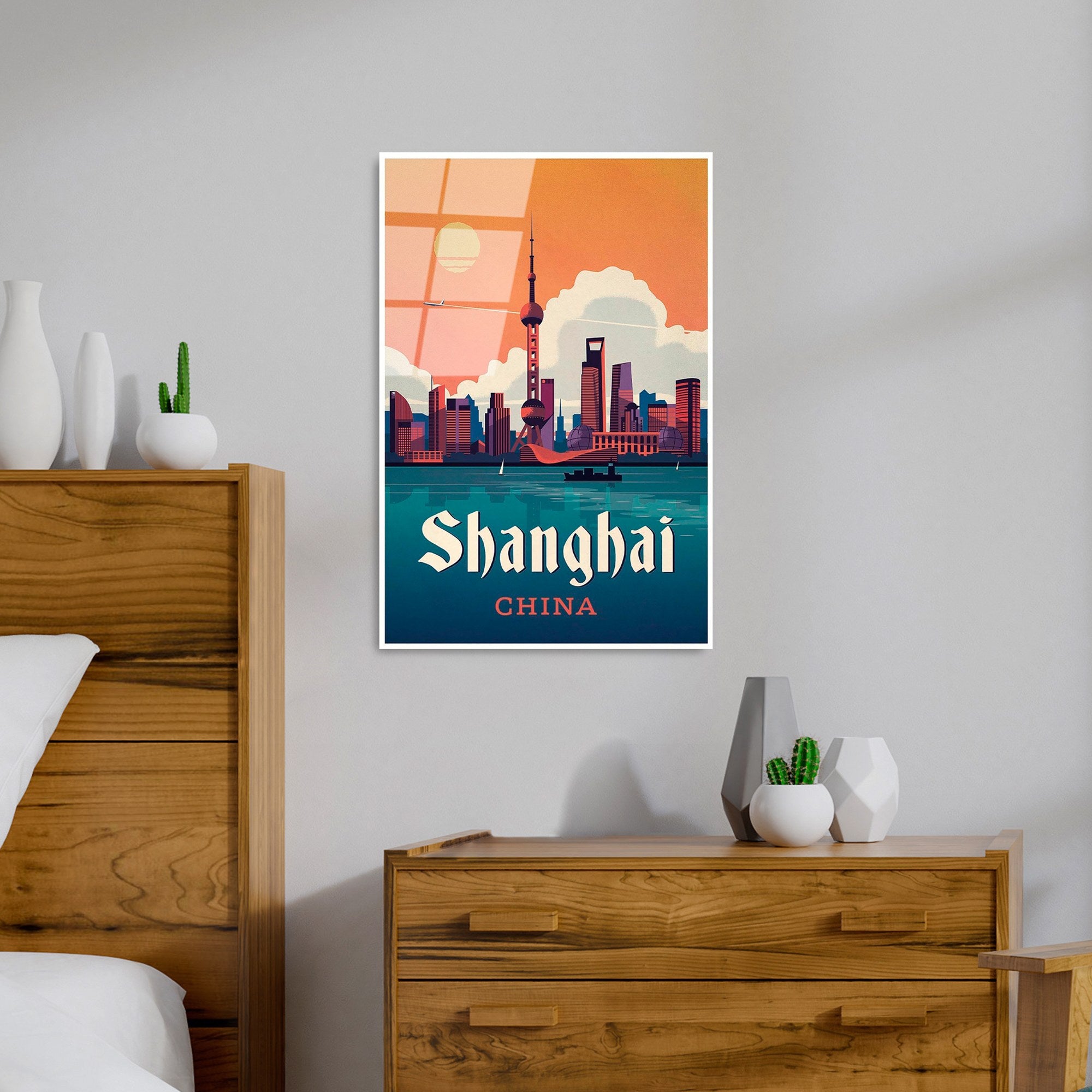 Quadro Decorativo em Vidro Temperado 100% UV-998, Multicolor, 30 x 45 cm (4 mm)