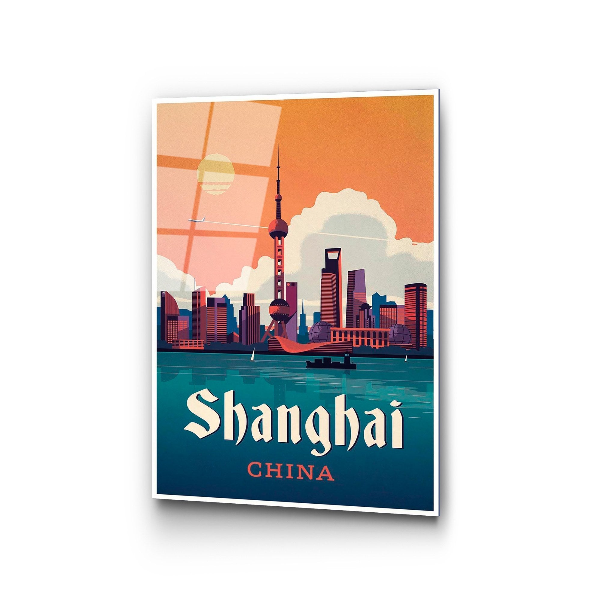 Quadro Decorativo em Vidro Temperado 100% UV-998, Multicolor, 30 x 45 cm (4 mm)