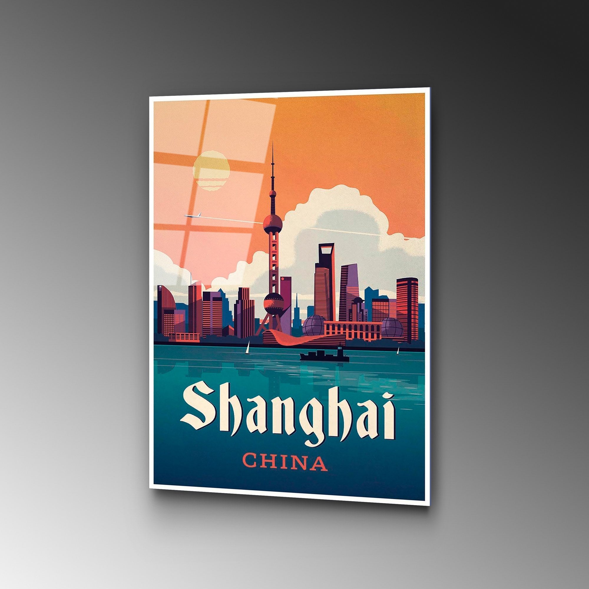 Quadro Decorativo em Vidro Temperado 100% UV-998, Multicolor, 30 x 45 cm (4 mm)