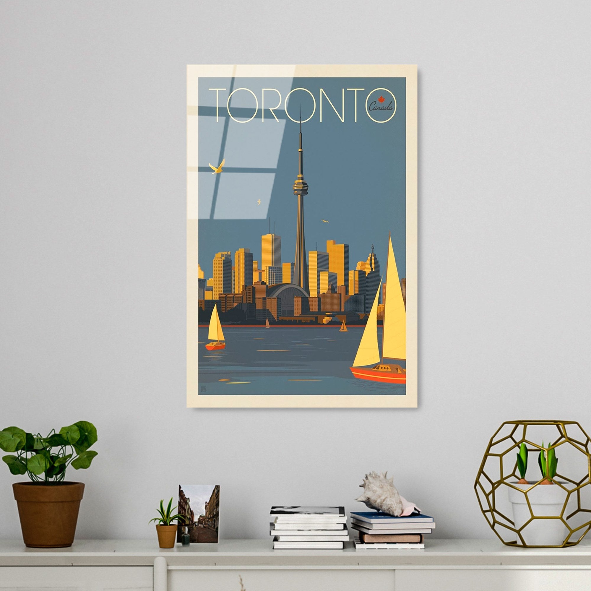 Quadro Decorativo em Vidro Temperado UV-999, 30x45 cm, Multicolor, 4 mm