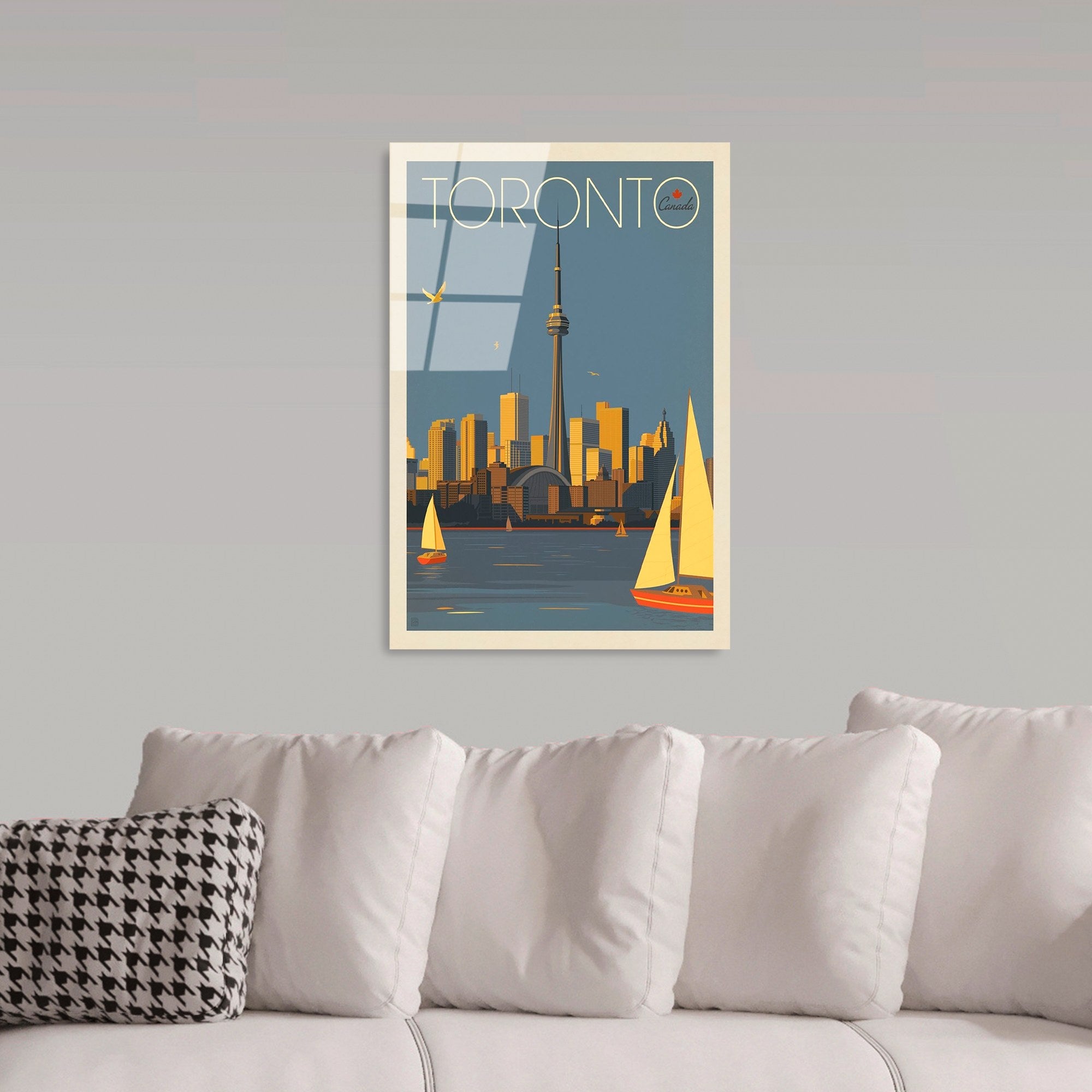 Quadro Decorativo em Vidro Temperado UV-999, 30x45 cm, Multicolor, 4 mm