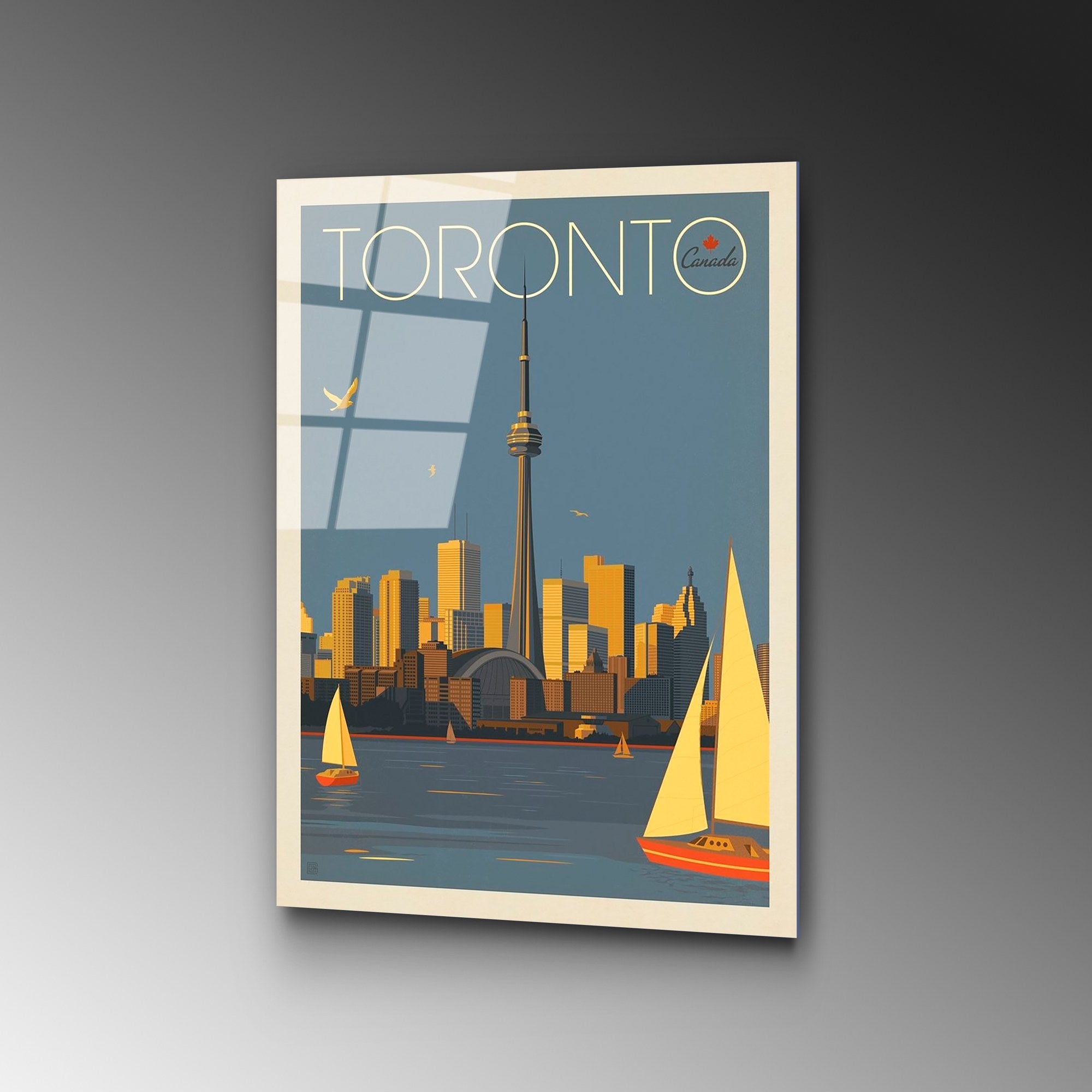 Quadro Decorativo em Vidro Temperado UV-999, 30x45 cm, Multicolor, 4 mm