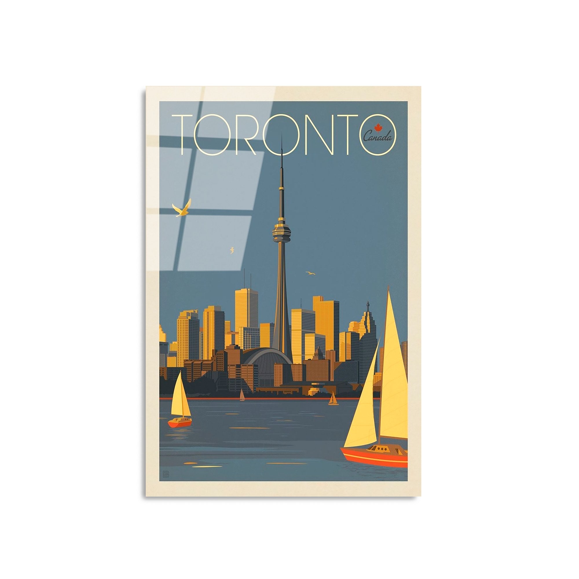 Quadro Decorativo em Vidro Temperado UV-999, 30x45 cm, Multicolor, 4 mm